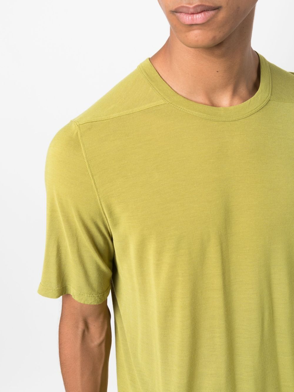 Rick Owens o1y0325 Crewneck T-Shirt in Acid Green Size US S / EU 44-46 / 1 - 2 Thumbnail