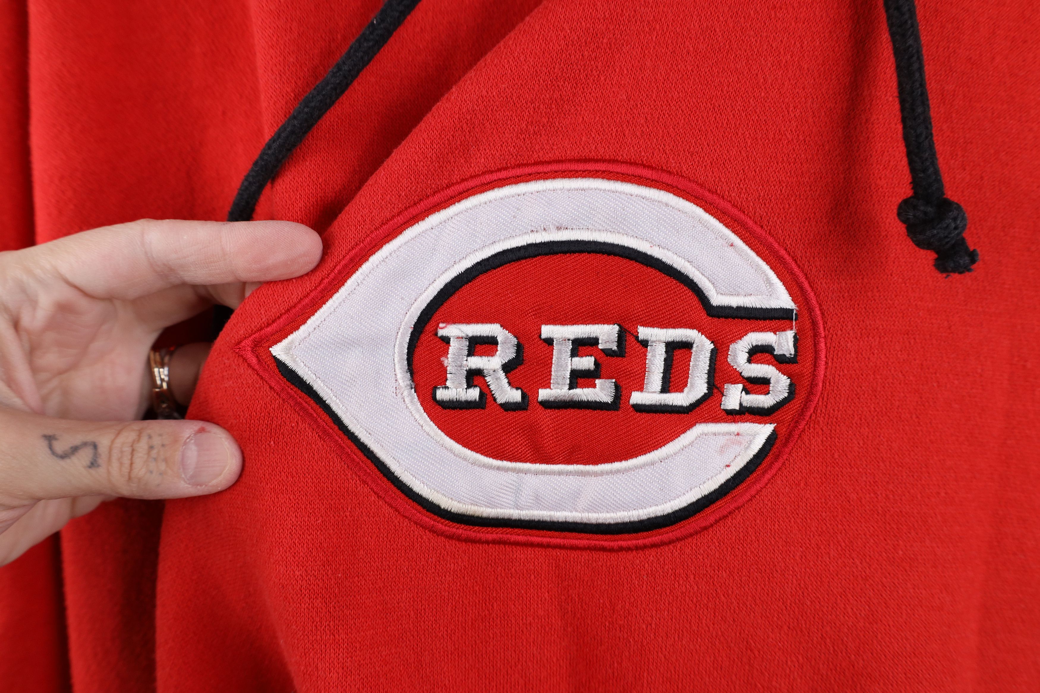 Majestic Vintage Majestic Cincinnati Reds Baseball Hoodie Sweatshirt Size US XXL / EU 58 / 5 - 4 Thumbnail