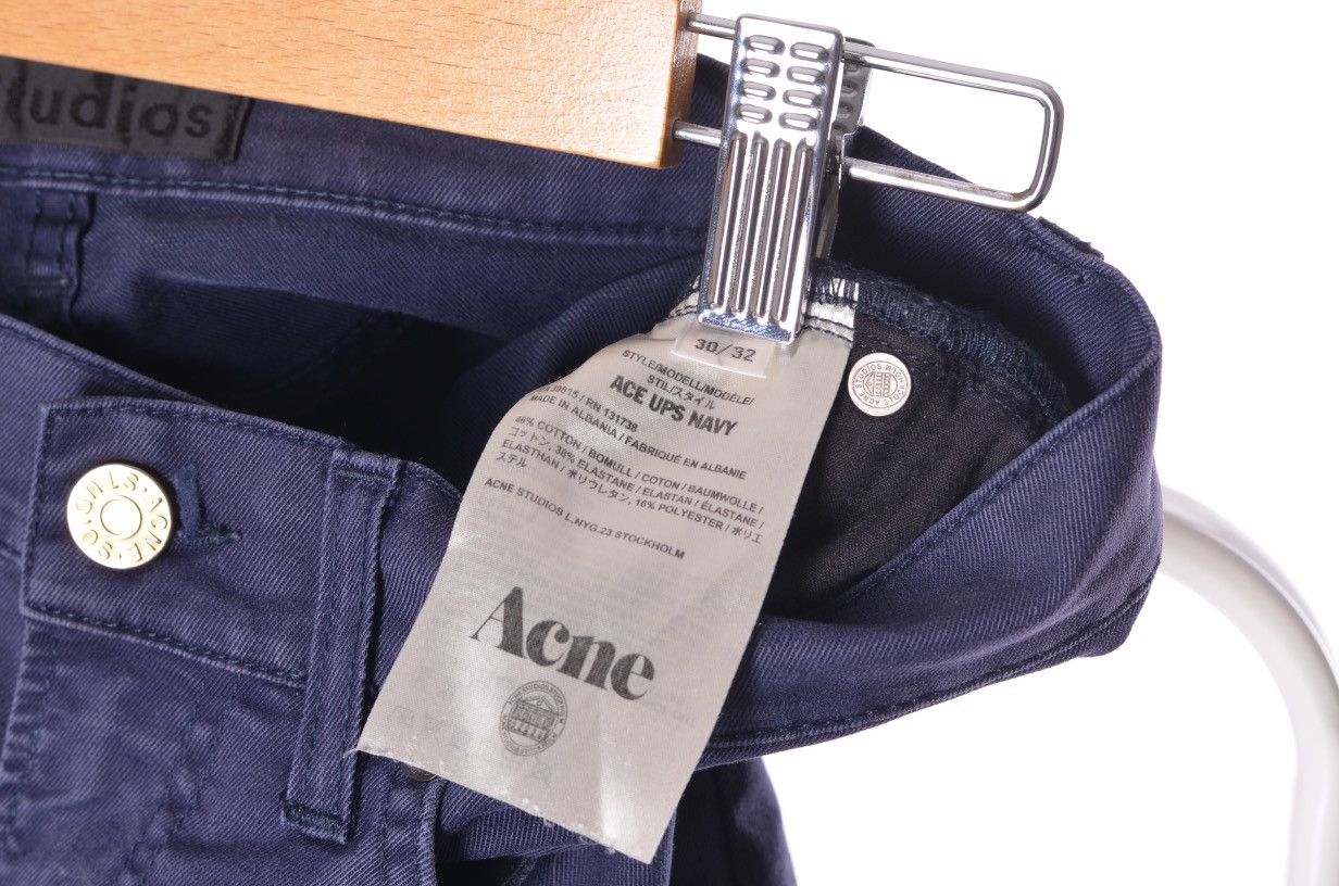 Acne Studios Acne Studios Ace Ups Navy jeans pants sz 30 Size US 30 / EU 46 - 5 Thumbnail