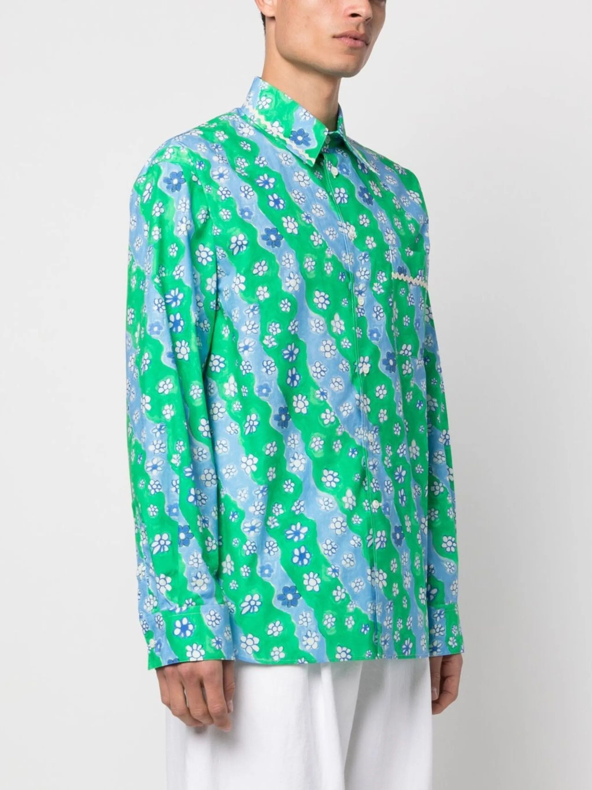 Marni o1y0225 Patterned Shirt in Multicolor Size US L / EU 52-54 / 3 - 2 Thumbnail