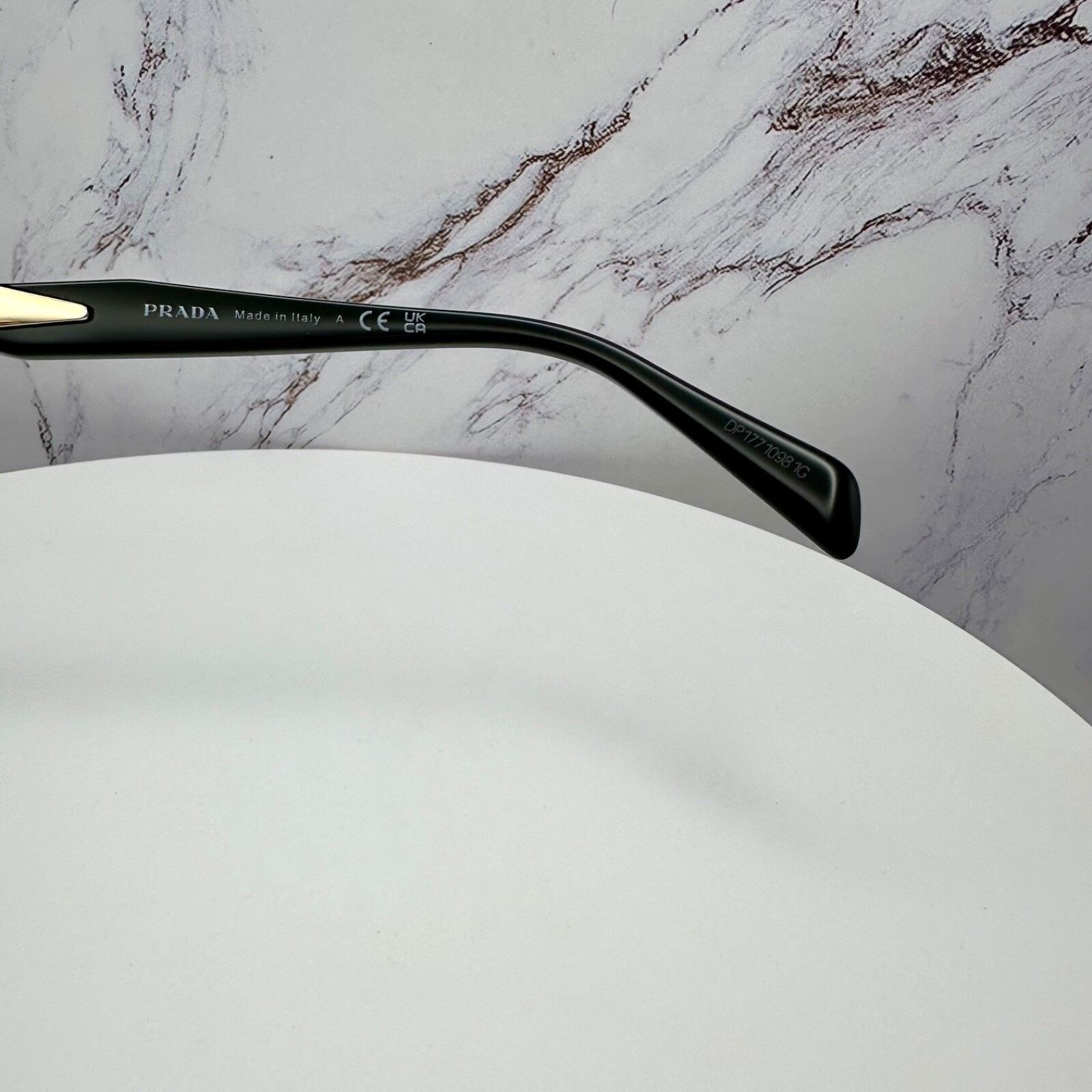 Prada New PRADA Sunglasses Metal Oval Black PRADA Symbole Logo Size ONE SIZE - 10 Thumbnail