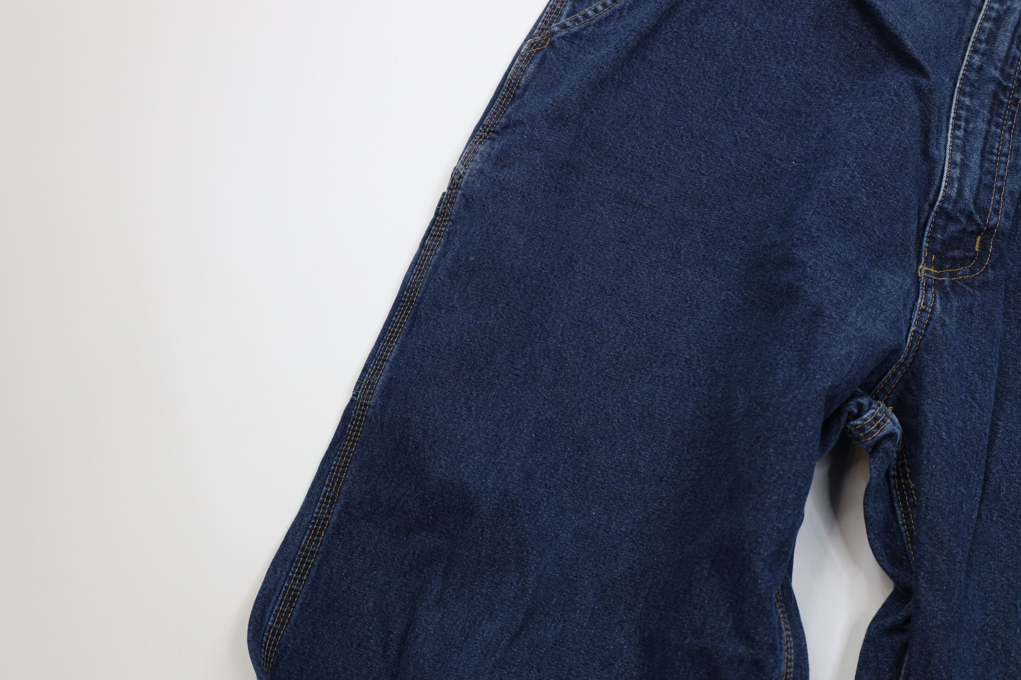 Carhartt Vintage Y2K Carhartt Wide Leg Dungaree Denim Jeans Blue Size US 40 / EU 56 - 7 Thumbnail