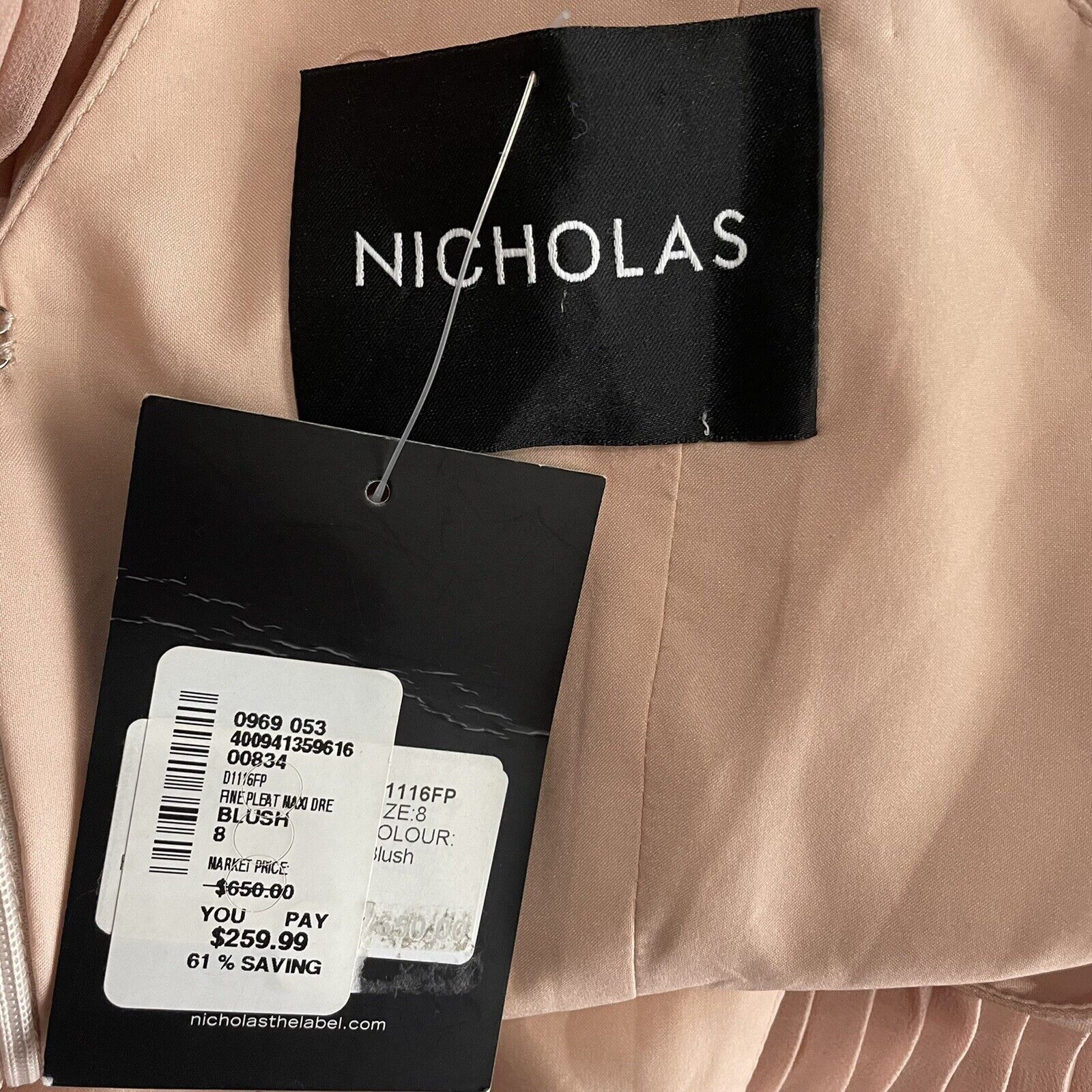 NICHOLAS nicholas the label accordion pleated maxi dress gown Size 8 Size M / US 6-8 / IT 42-44 - 12 Thumbnail