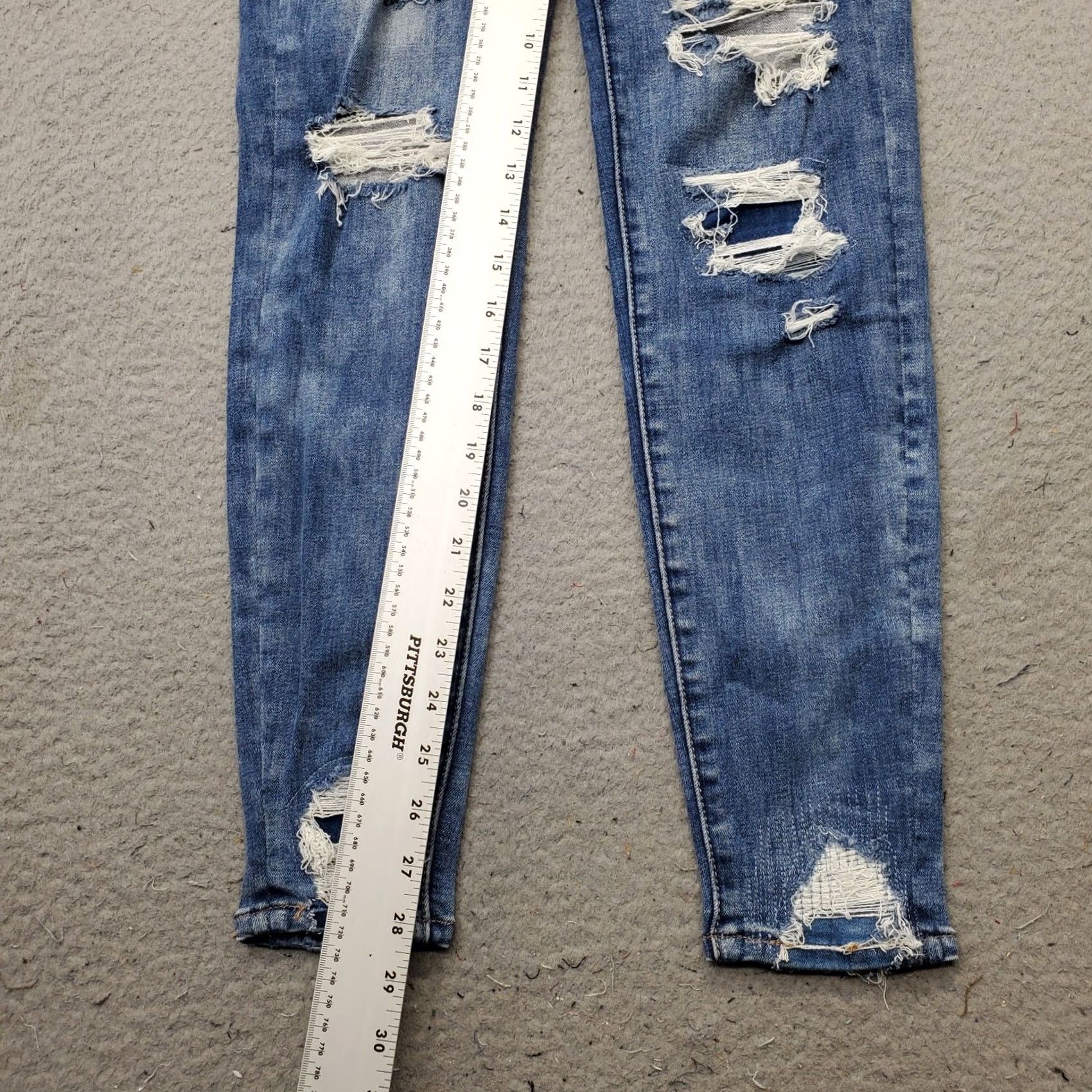 American Eagle Outfitters American Eagle Outfitters Curvy Jegging Jeans Womens 2 Blue Hi-Rise Regular Fit 5-Pocket Denim Jeans Size 26" / US 2 / IT 38 - 4 Thumbnail