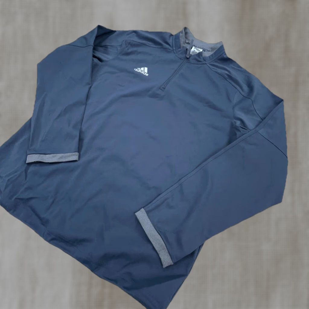 Adidas Adidas Jacket Men Medium Gray Performance Baseball Windbreaker Batting Pull Over Size US M / EU 48-50 / 2 - 1 Thumbnail