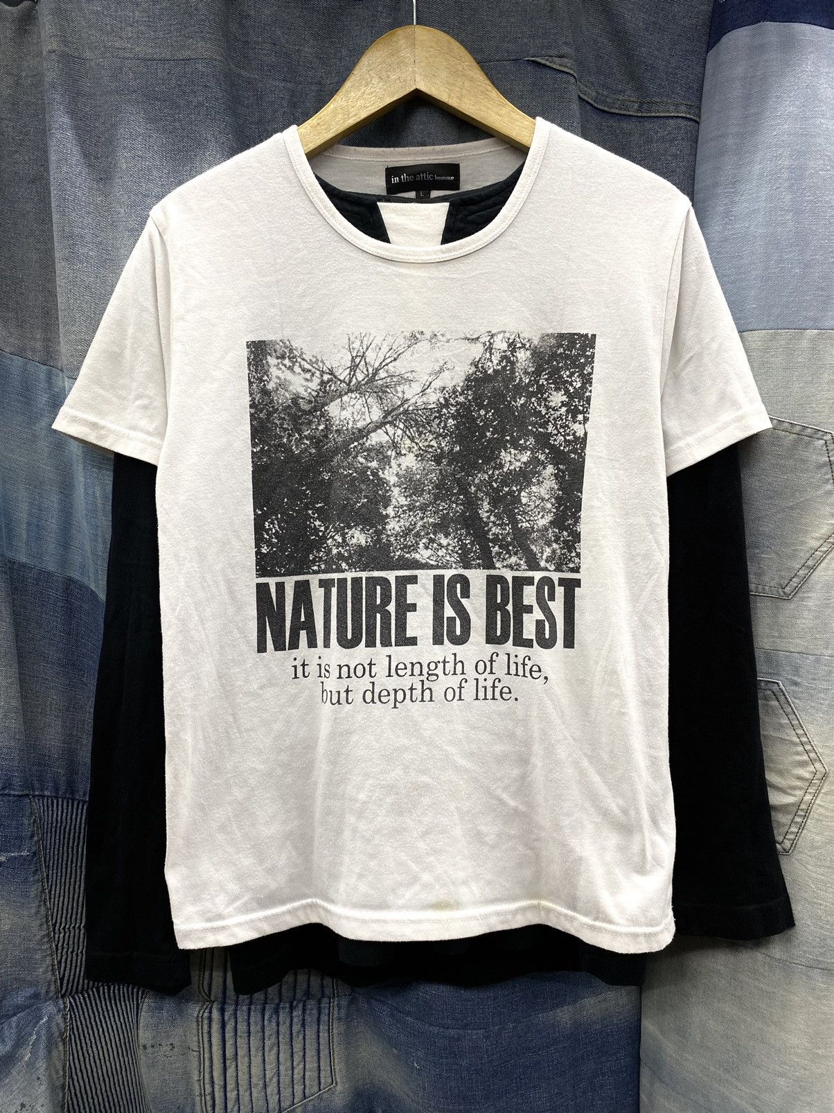 If Six Was Nine × In The Attic × Japanese Brand nature is best in the attic tshirt undefined style Size US M / EU 48-50 / 2 - 1 Thumbnail