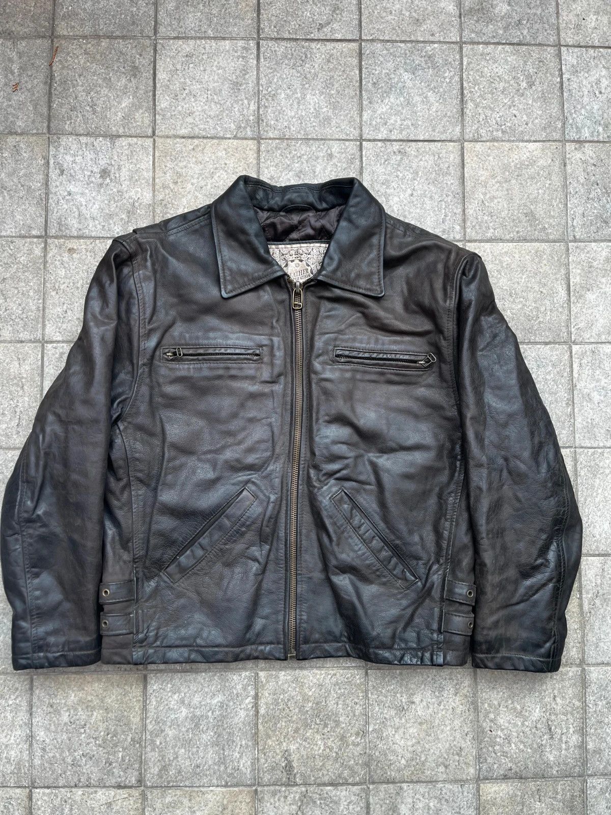 Other Super Rare Leather Corporation Bomber Jacket Size US L / EU 52-54 / 3 - 3 Thumbnail