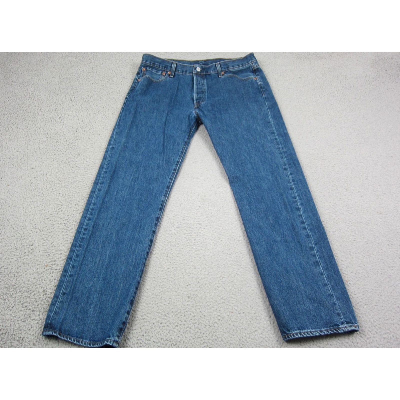 Levi's VINTAGE Levi's 501 Jeans Men Medium Wash 36x30 Blue Button Fly Denim Pants 90s Size US 36 / EU 52 - 5 Thumbnail