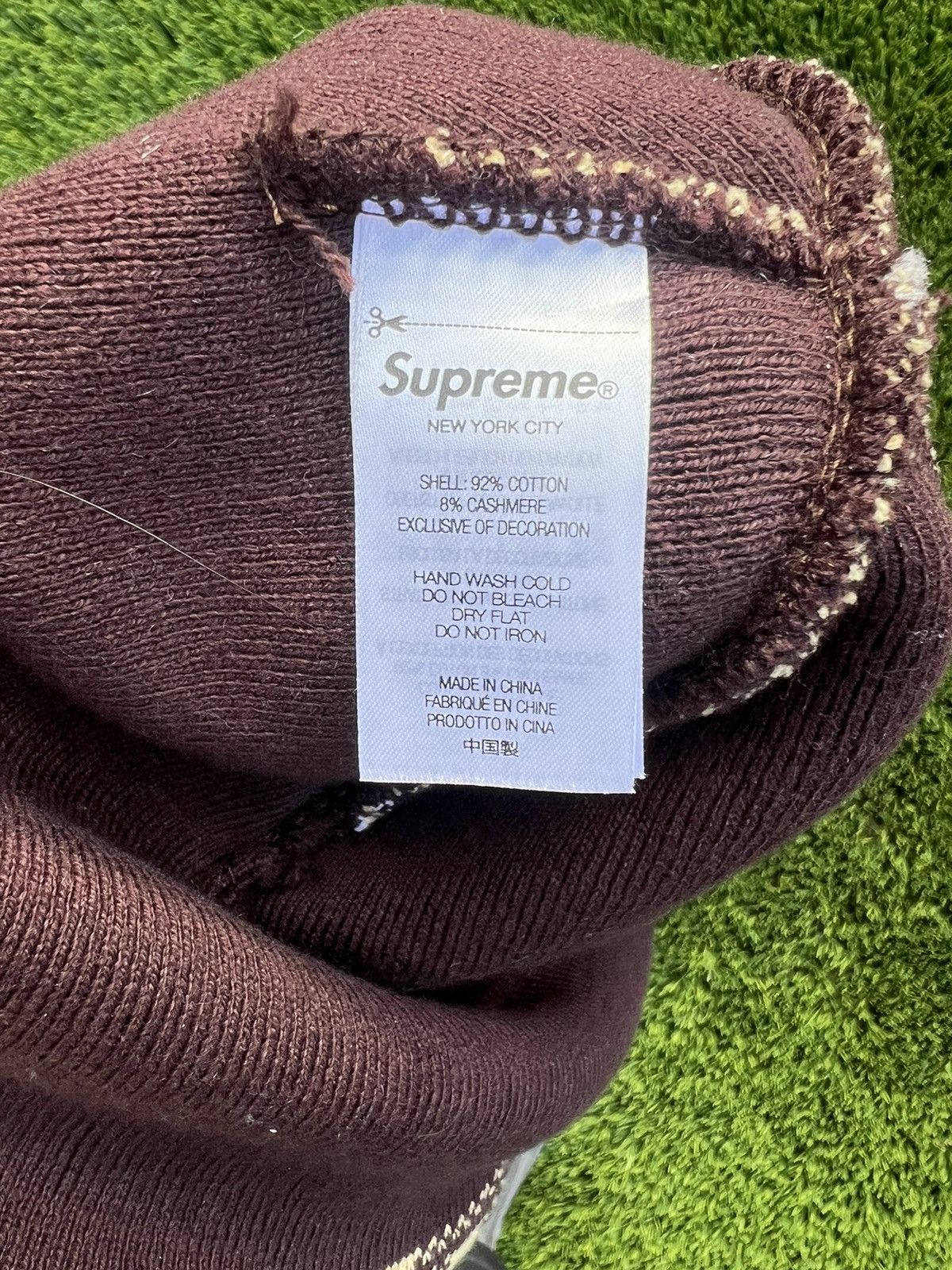Supreme Supreme FW23 Big Logo Tan Plaid Size ONE SIZE - 3 Thumbnail