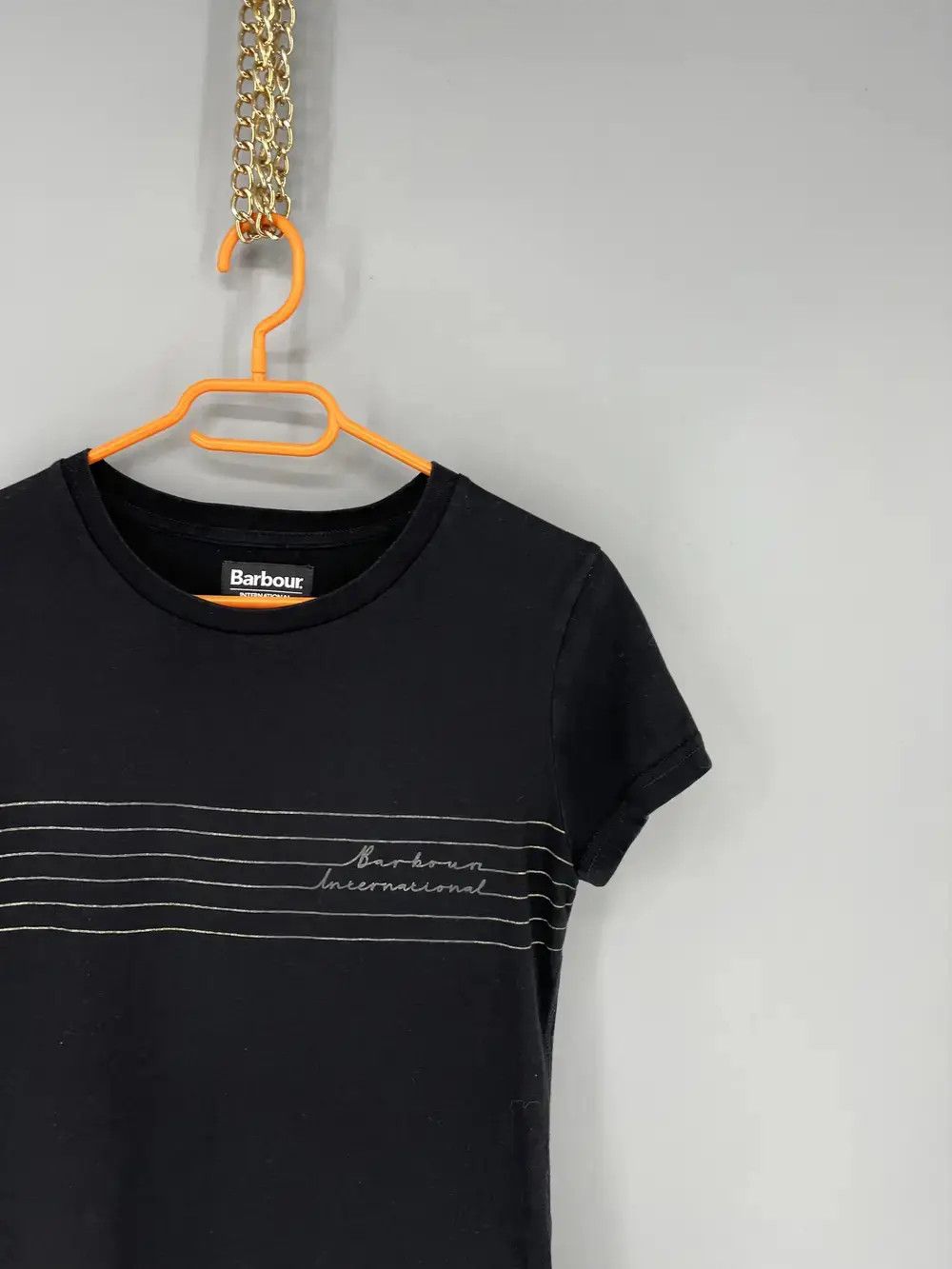 Barbour Vintage Y2K Barbour International T-shirt Streetwear Style Size S / US 4 / IT 40 - 7 Thumbnail
