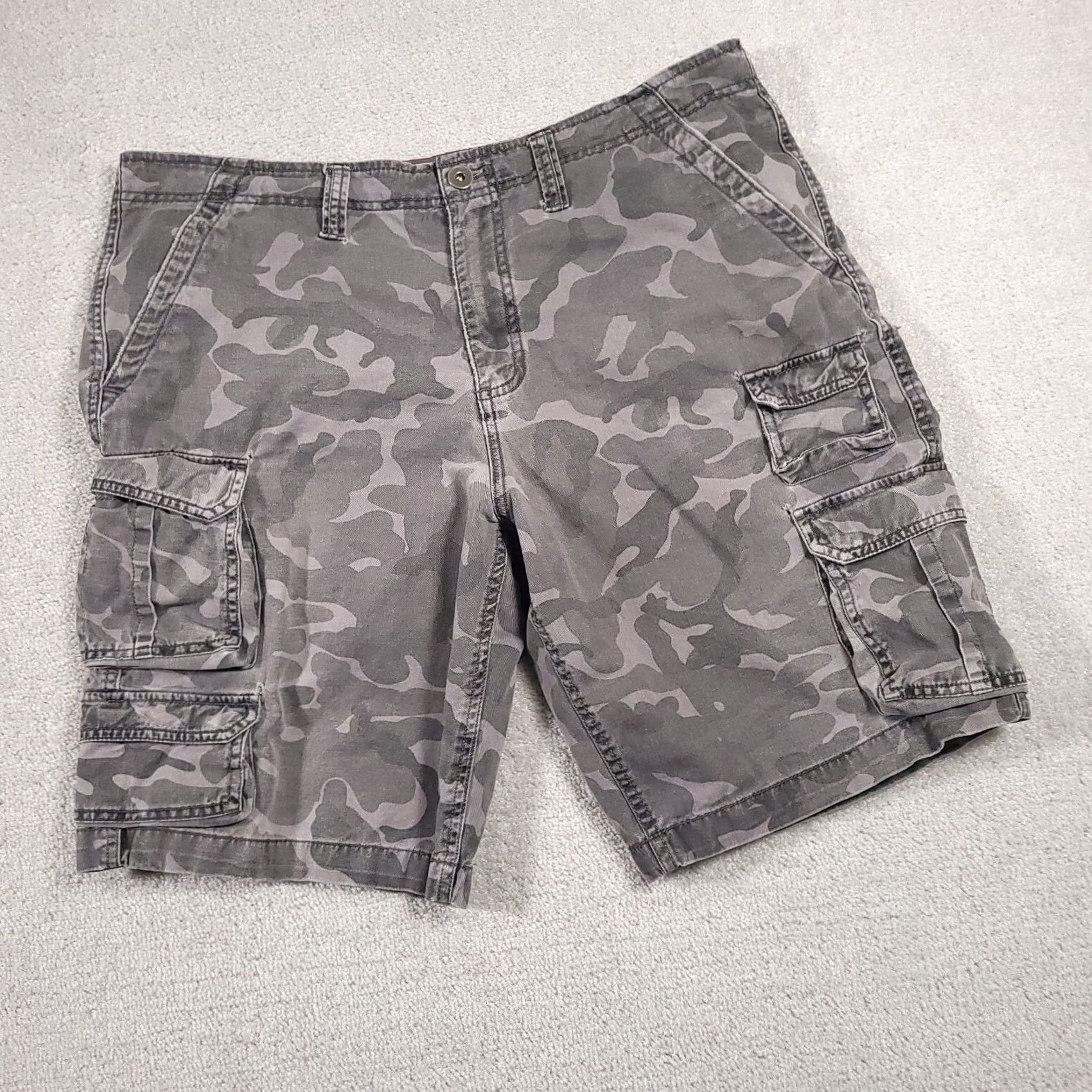 AMO VINTAGE NOBO No Boundaries Shorts Mens 40 Cargo Gray Camo Grunge Streetwear Skater Mens Size US 40 / EU 56 - 2 Thumbnail