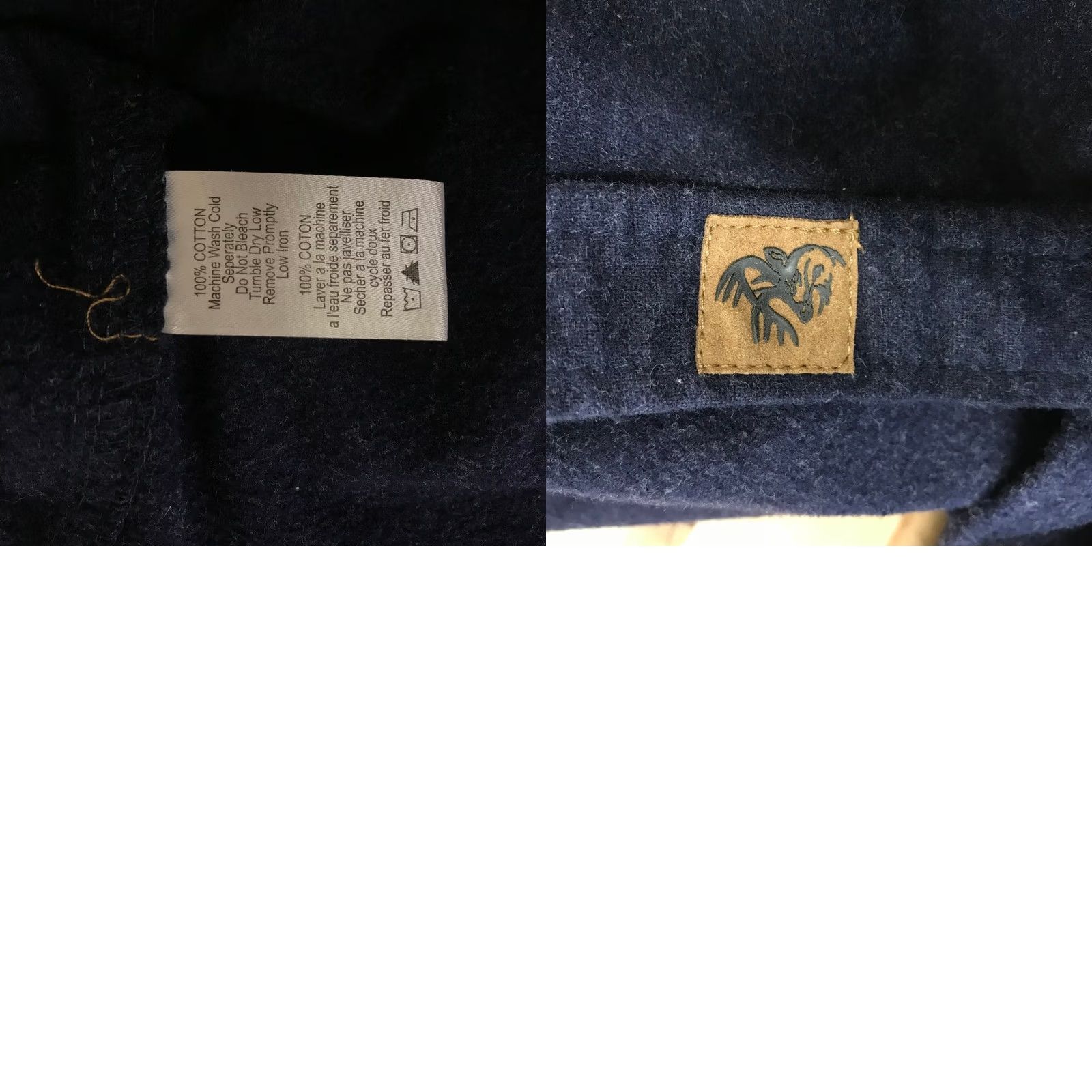 Vintage Legendary Whitetails Navy Blue Cotton Flannel Shirt XL Regular Button-Up Collar Size US XL / EU 56 / 4 - 8 Thumbnail