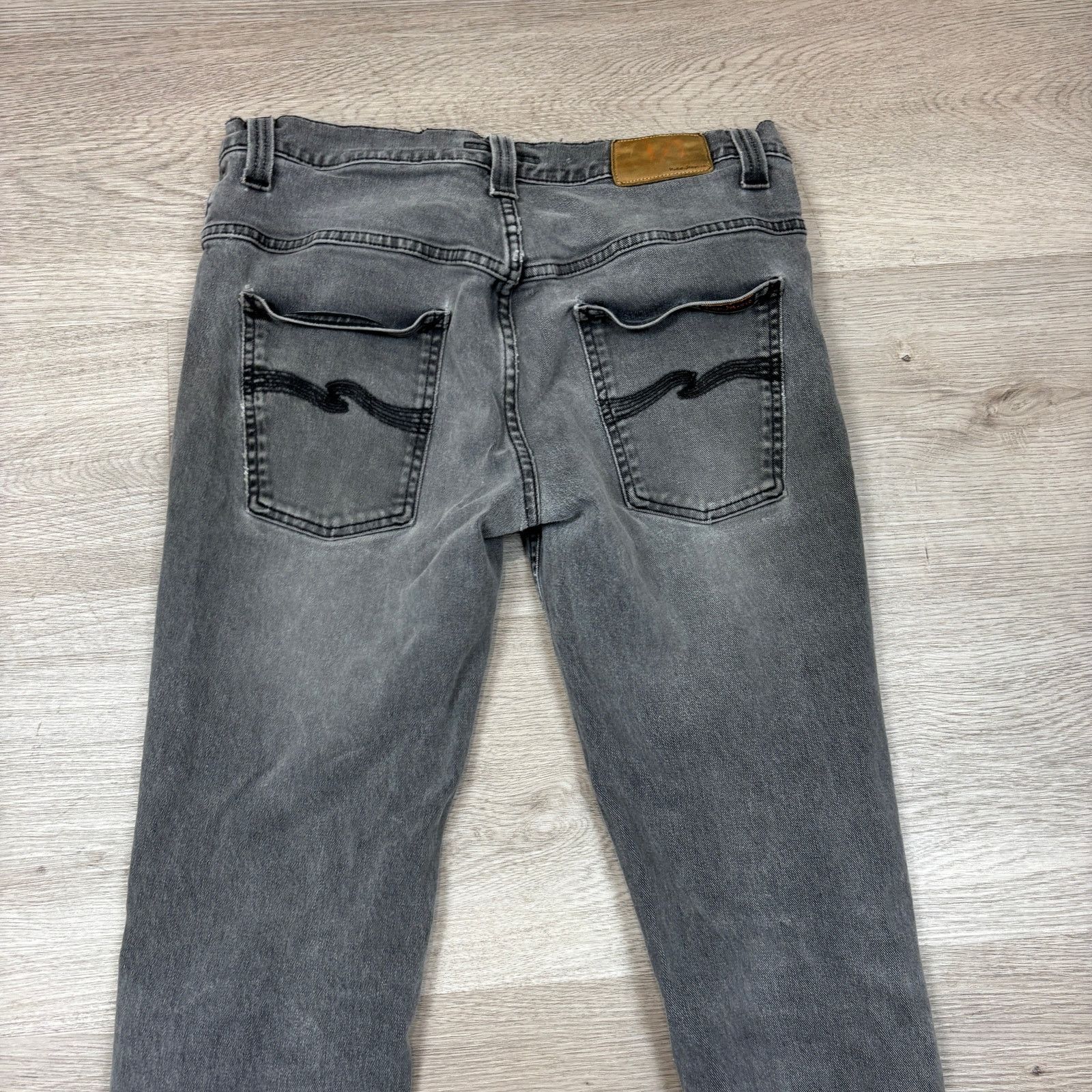 Nudie Jeans Nudie Jeans Co Thin Finn Superused Grey Denim Jeans 33x31 Size US 33 - 2 Thumbnail
