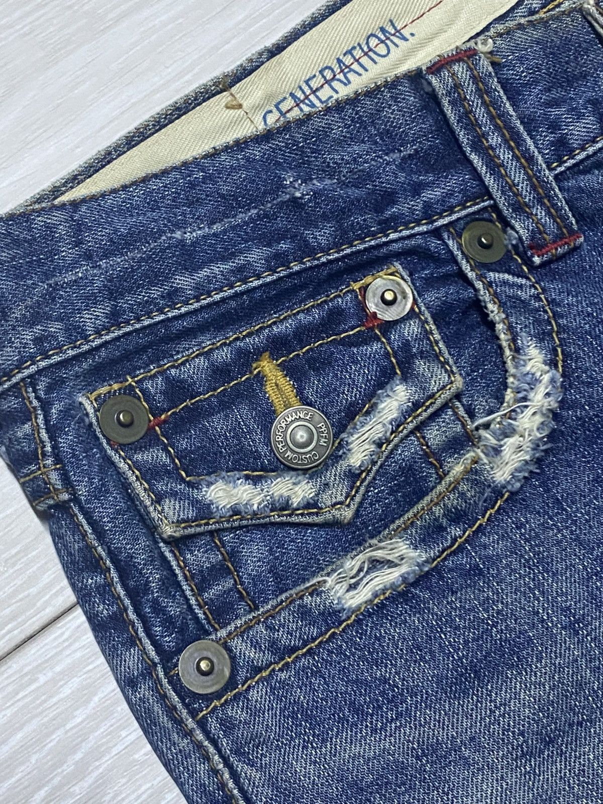 PPFM × The Smiths Vintage Perfomance Ppfm Custom Distressed Jeans Size US 32 / EU 48 - 11 Thumbnail