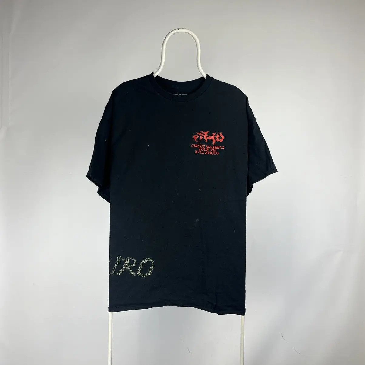 Travis Scott Travis Scott Circus Maximus Europe VIP black tee Size US XL / EU 56 / 4 - 2 Thumbnail