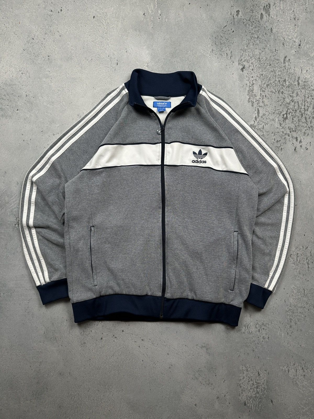Vintage y2k Adidas Stripes Olympic Track Jacket Hype 90s 00s