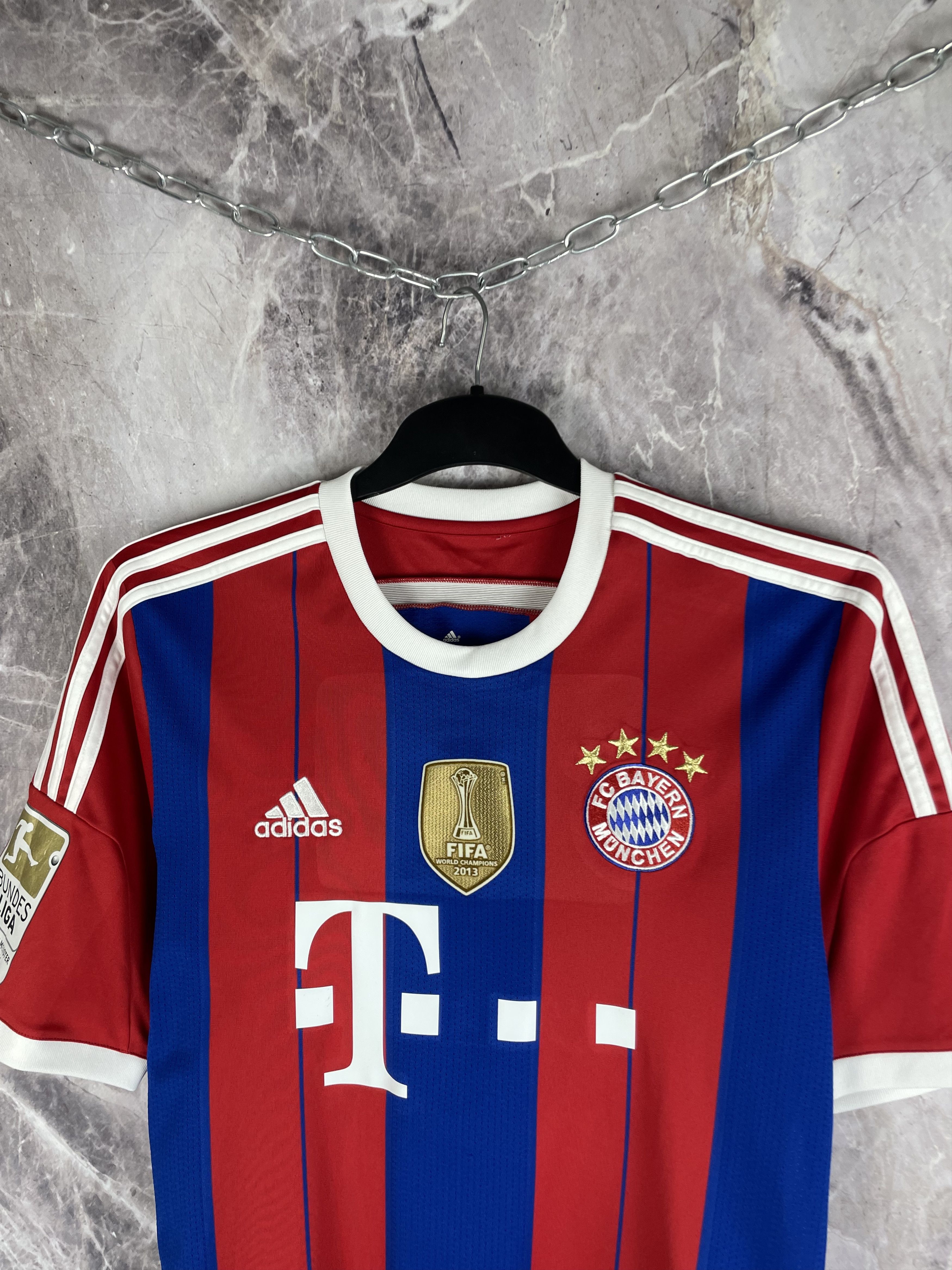 Adidas Bayern Munich 2014-2015 Home Jersey Vintage Soccer Size US M / EU 48-50 / 2 - 3 Thumbnail