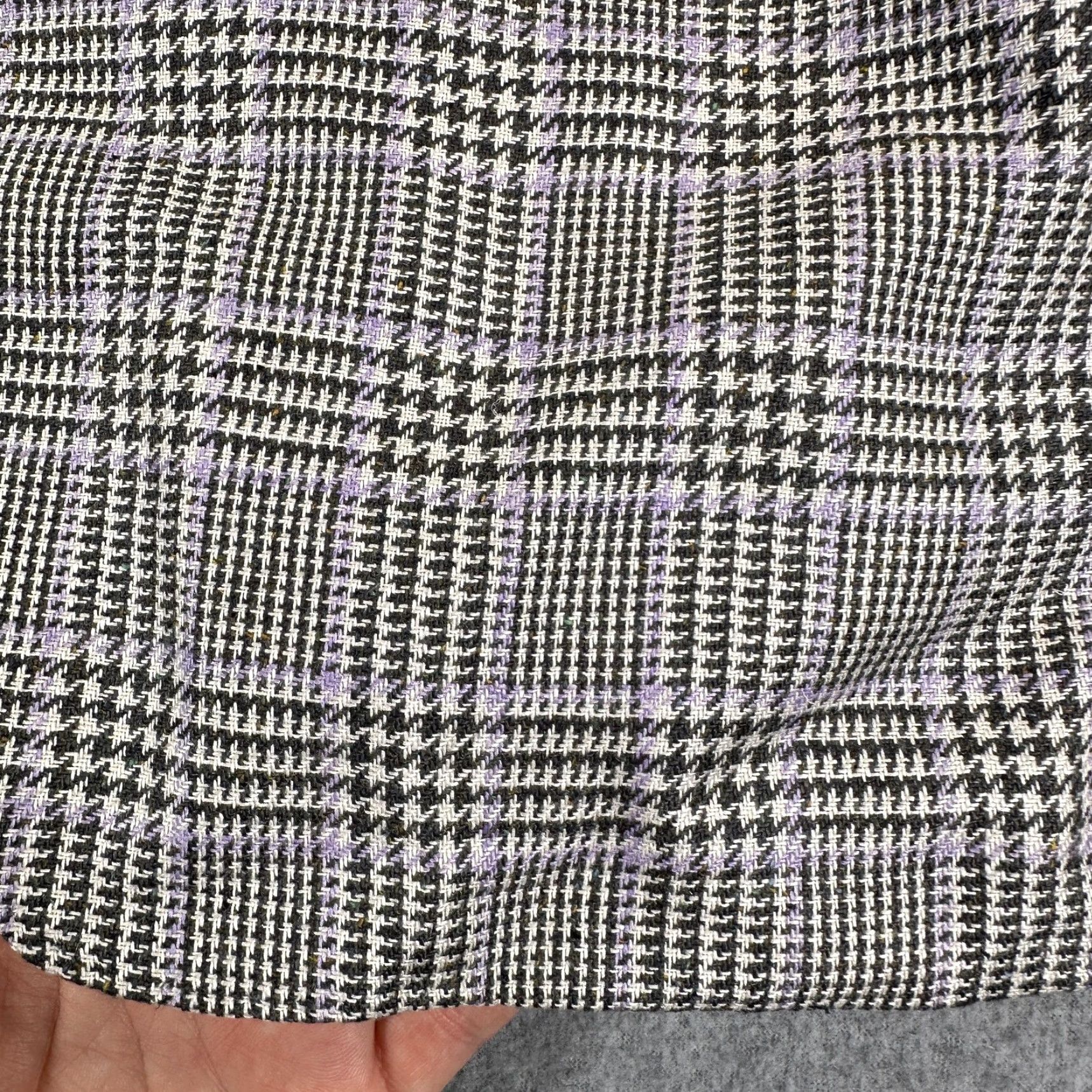 Vintage Oxford Clothes Sport Coat Mens 44 Regular Gray Plaid Classic Two-Button Single-Breasted Notch Lapel Inner Pockets Size US S / EU 44-46 / 1 - 3 Thumbnail