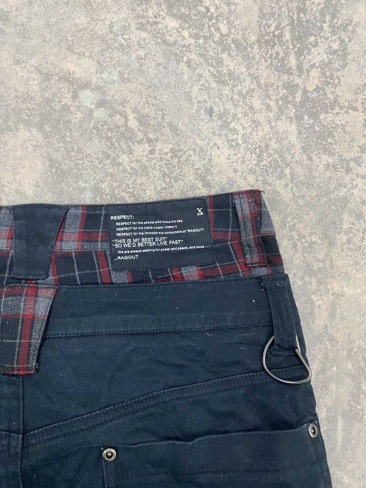 Le Grande Bleu (L.G.B.) 2000s -RagOut Wringkle Punk Skinny Pants Gothic Lgb Hysteric Size US 29 - 15 Thumbnail