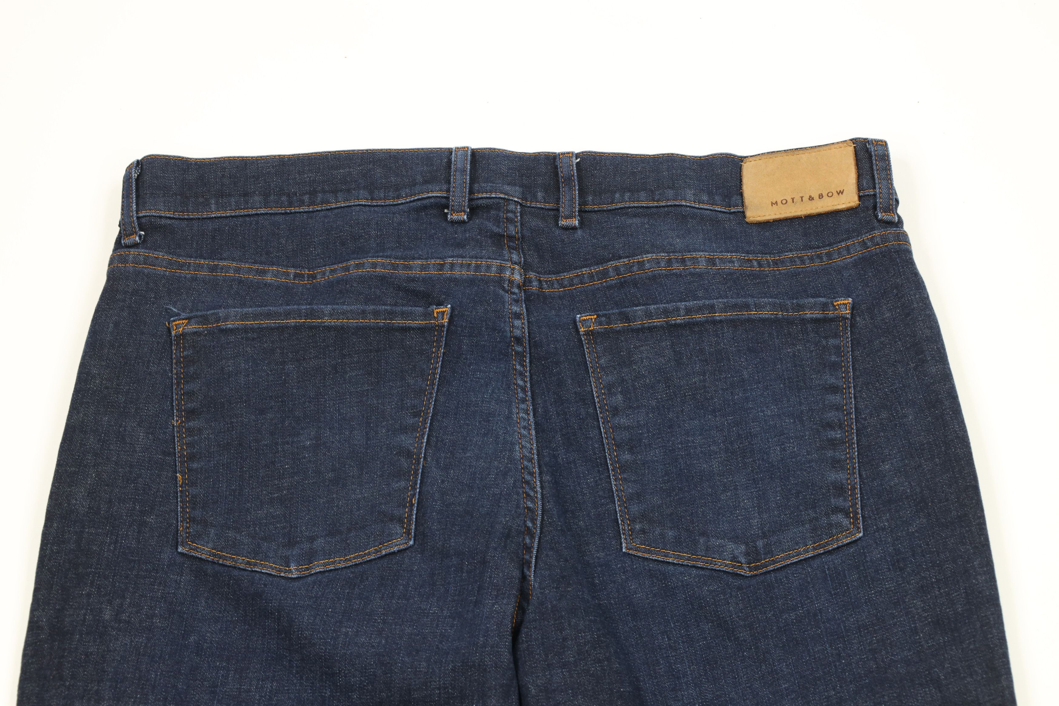 Mott & Bow × Vintage Mott & Bow Straight Leg Denim Jeans Pants Indigo Blue Size US 38 / EU 54 - 9 Thumbnail