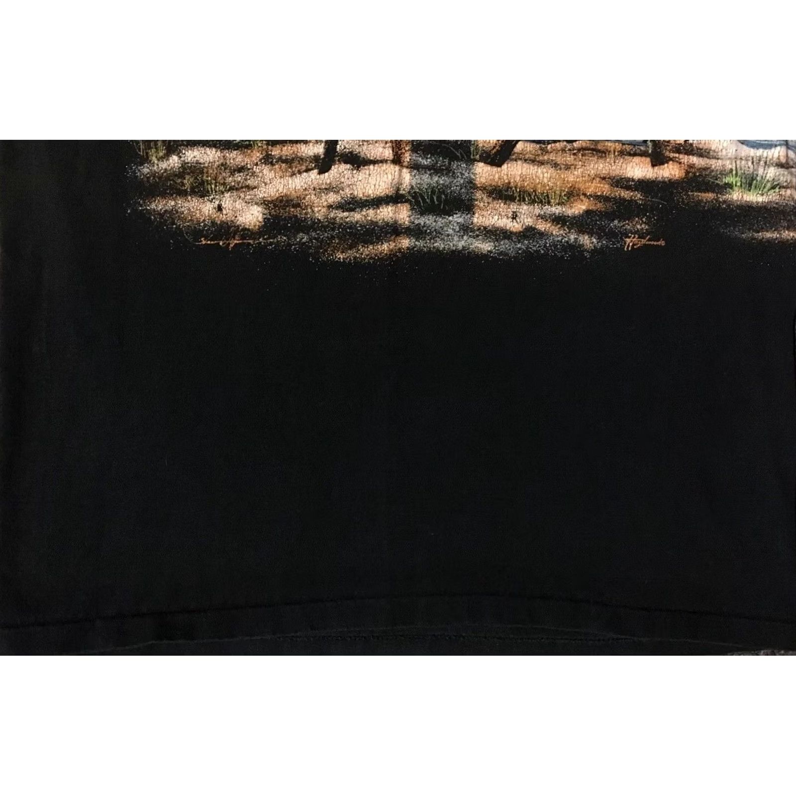 Vintage VINTAGE 90s Elk AOP Shirt L Single Stitch Nature Animal Art Grunge Biker 80s Blue Men Size US L / EU 52-54 / 3 - 6 Thumbnail