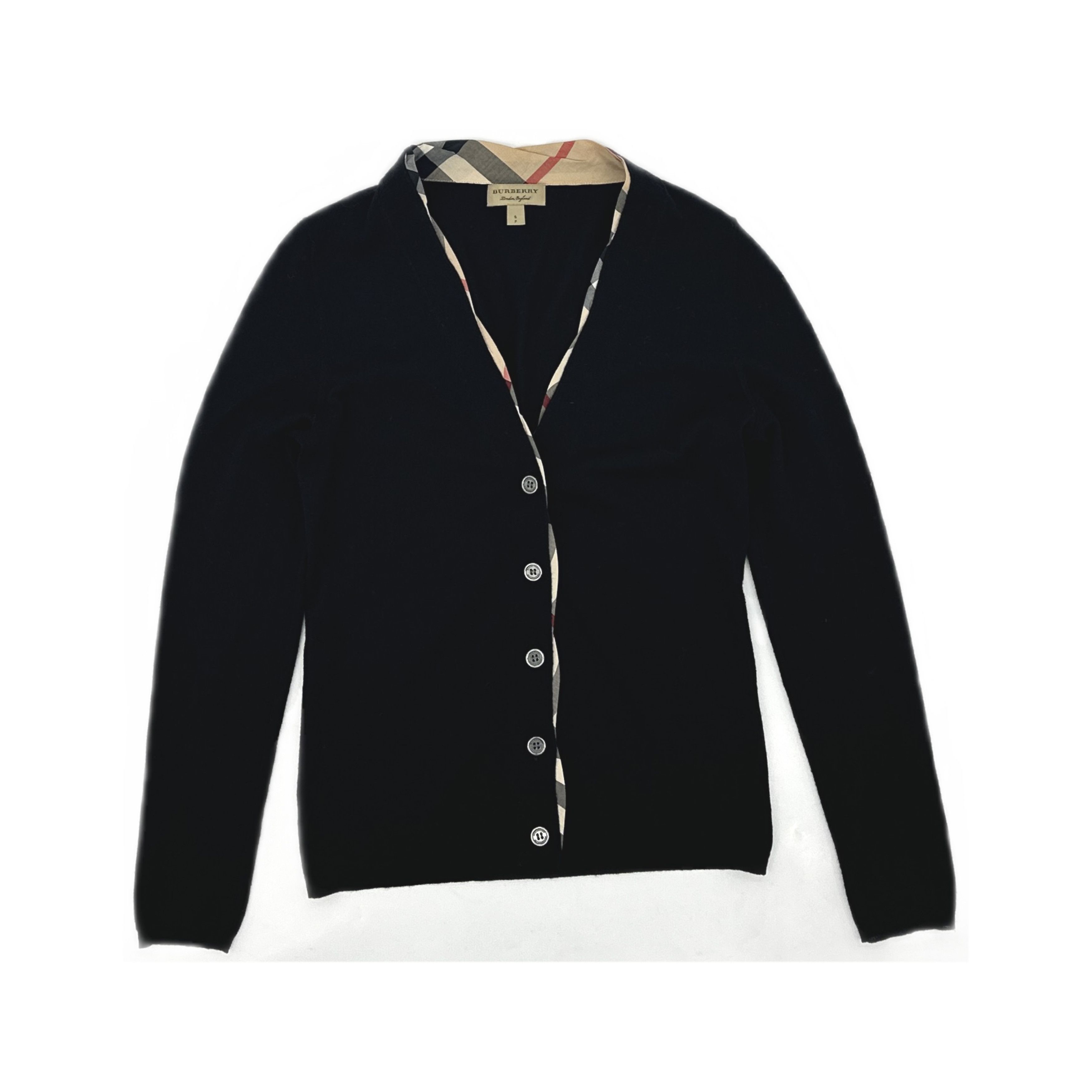 Burberry Burberry Nova Check Trim Cardigan Size S Size S / US 4 / IT 40 - 1 Thumbnail