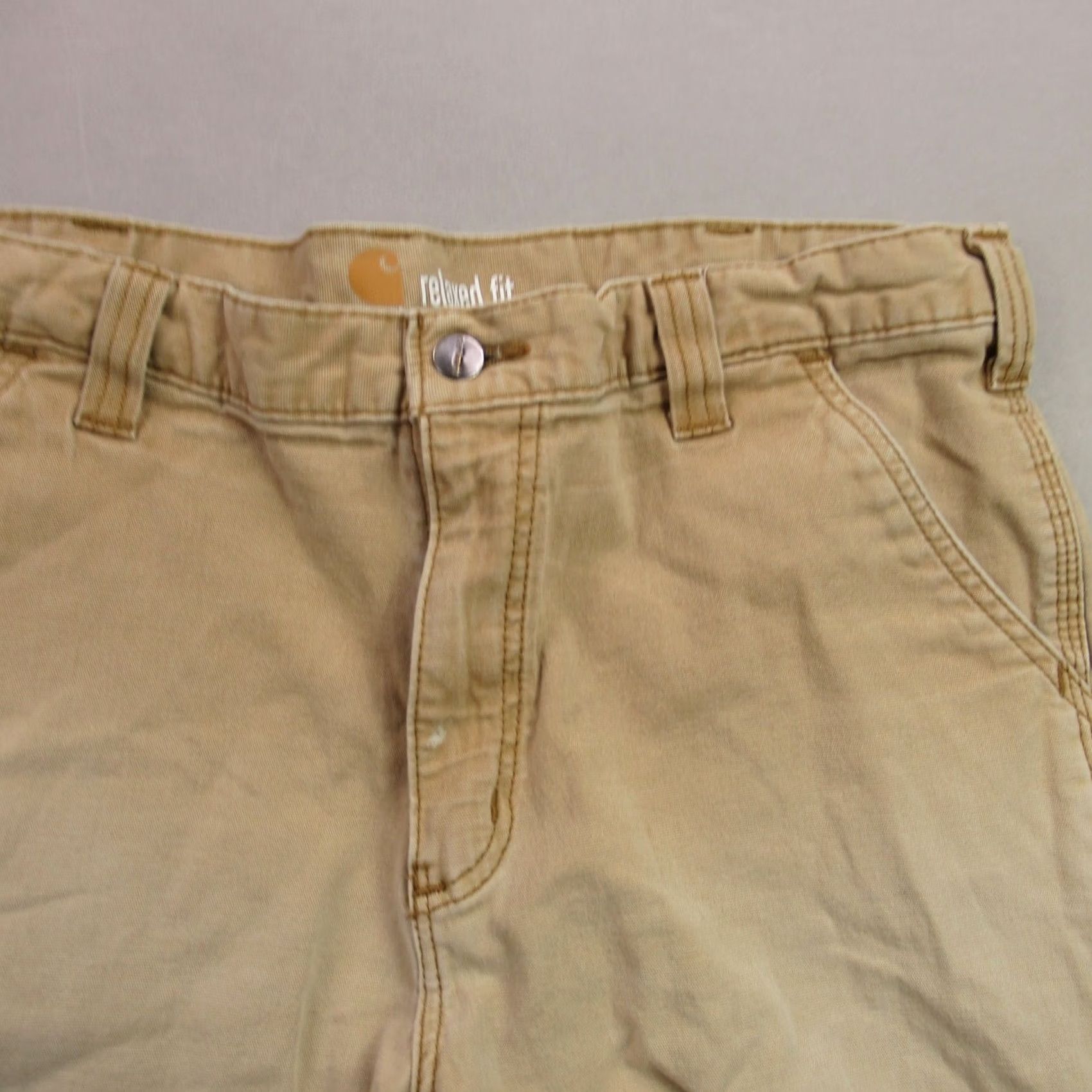 Carhartt VINTAGE Carhartt Shorts Mens 36 Pockets Cargo Outdoors Workwear Casual Beige Relaxed Size US 36 / EU 52 - 2 Thumbnail