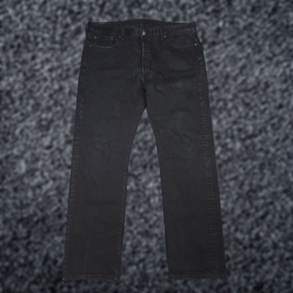Levi's Levi's 501 Jeans Men's 38 x 32 Black Straight Denim Jeans 5-Pocket Regular Fit 501 Series USA 90s Cowboy Vintage No Size US 38 / EU 54 - 1 Thumbnail