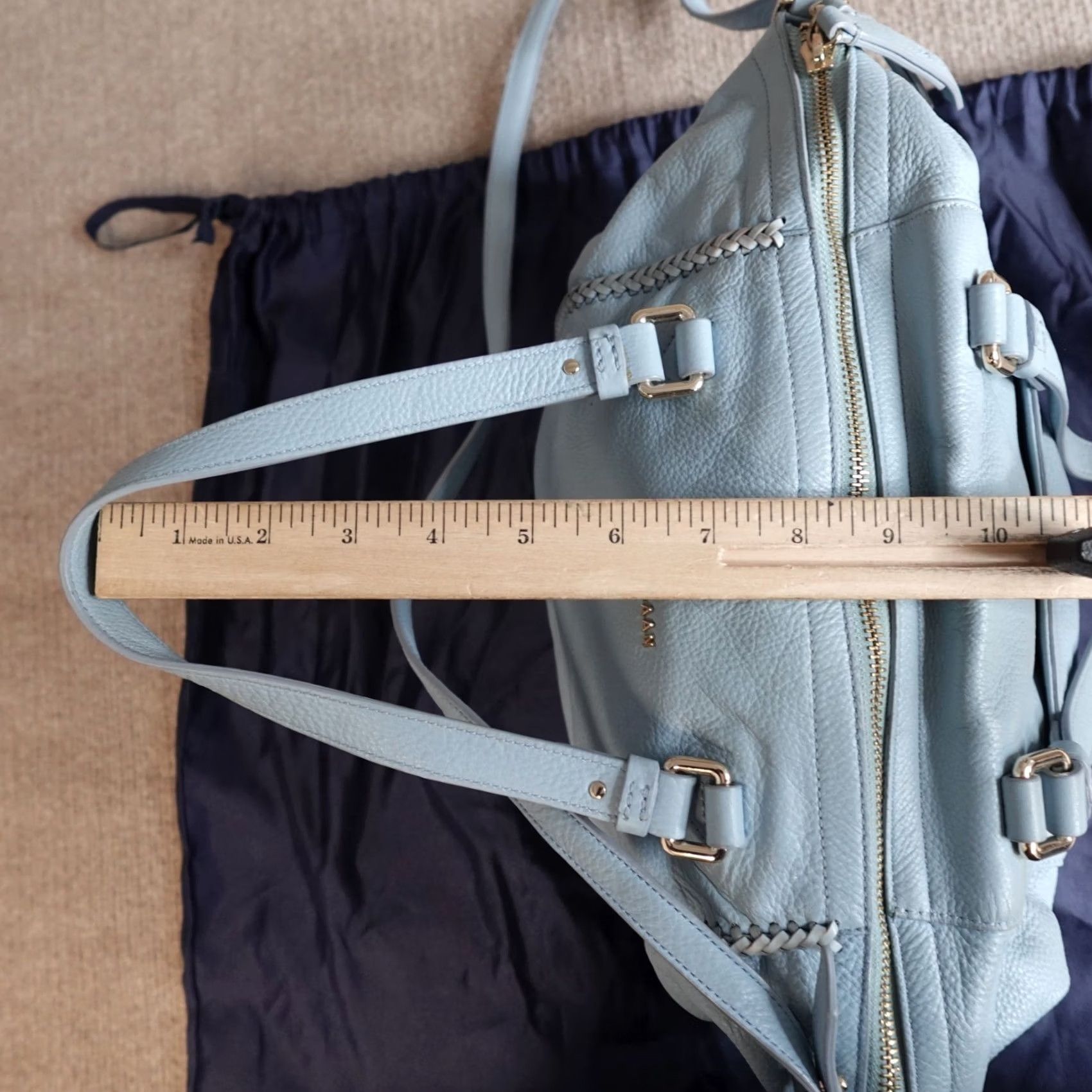 Cole Haan Cole Haan Womens Bag Crossbody Blue Leather Purse Lined Medium Size ONE SIZE - 5 Thumbnail