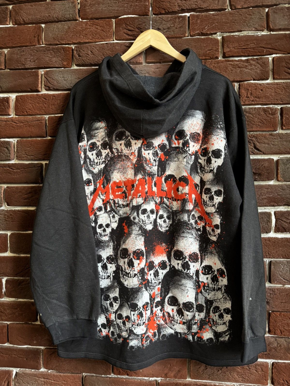 Band Tees Vintage 90s Metallica AOP Print Metal Band Tee Hoodie XL Size US XL / EU 56 / 4 - 1 Thumbnail