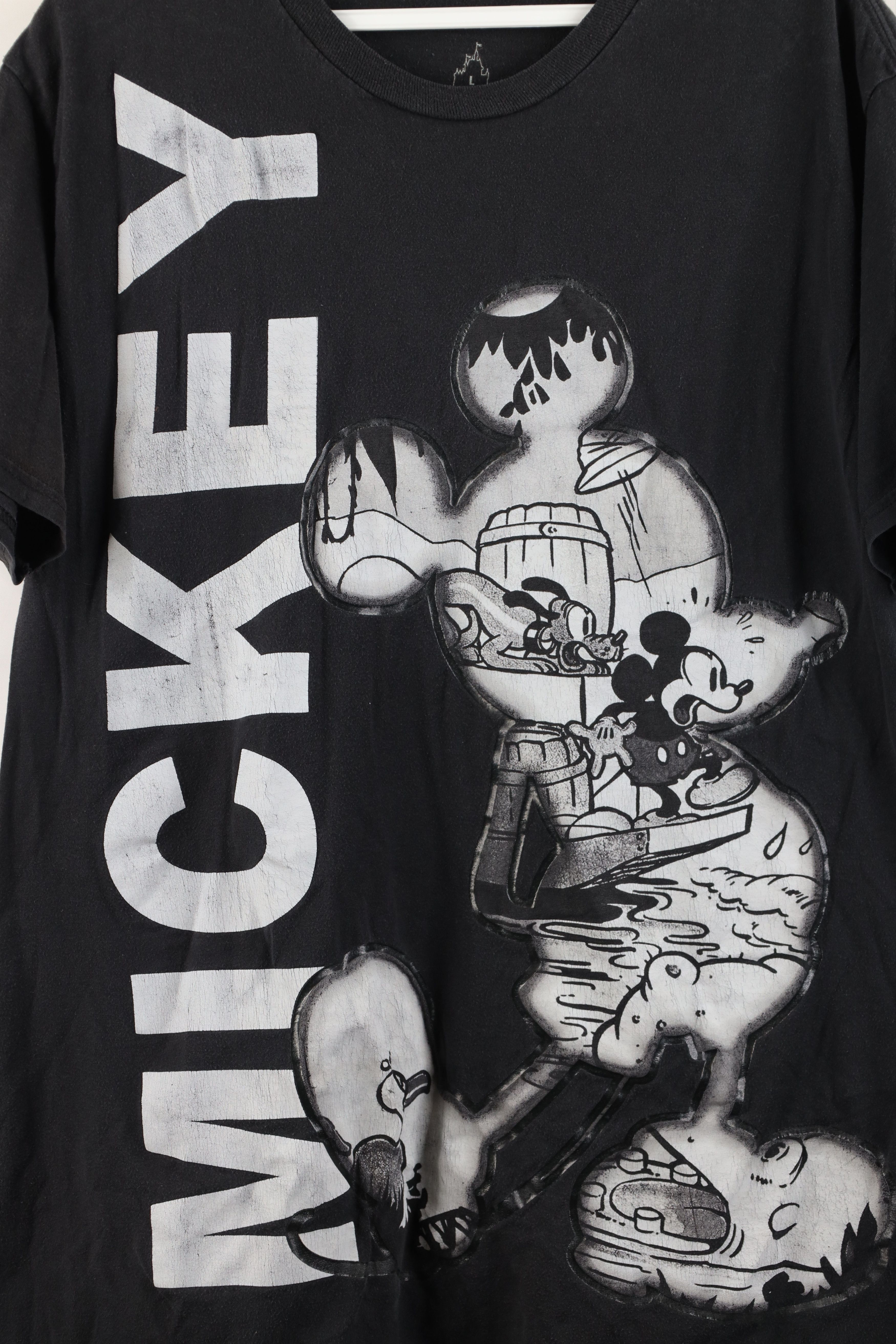 Disney × Vintage Vintage Y2K Disney Mickey Mouse Cartoon Strip T-Shirt Size US L / EU 52-54 / 3 - 4 Thumbnail