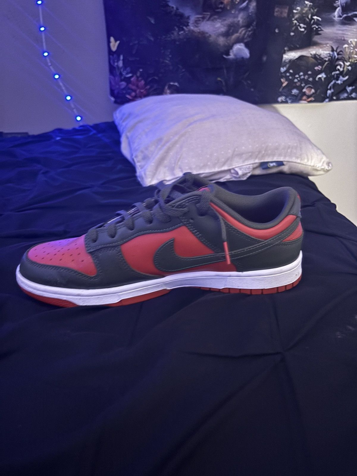 Jordan Brand Nike Dunk Low Mystic Red Cargo Khaki Size US 10.5 / EU 43-44 - 4 Thumbnail