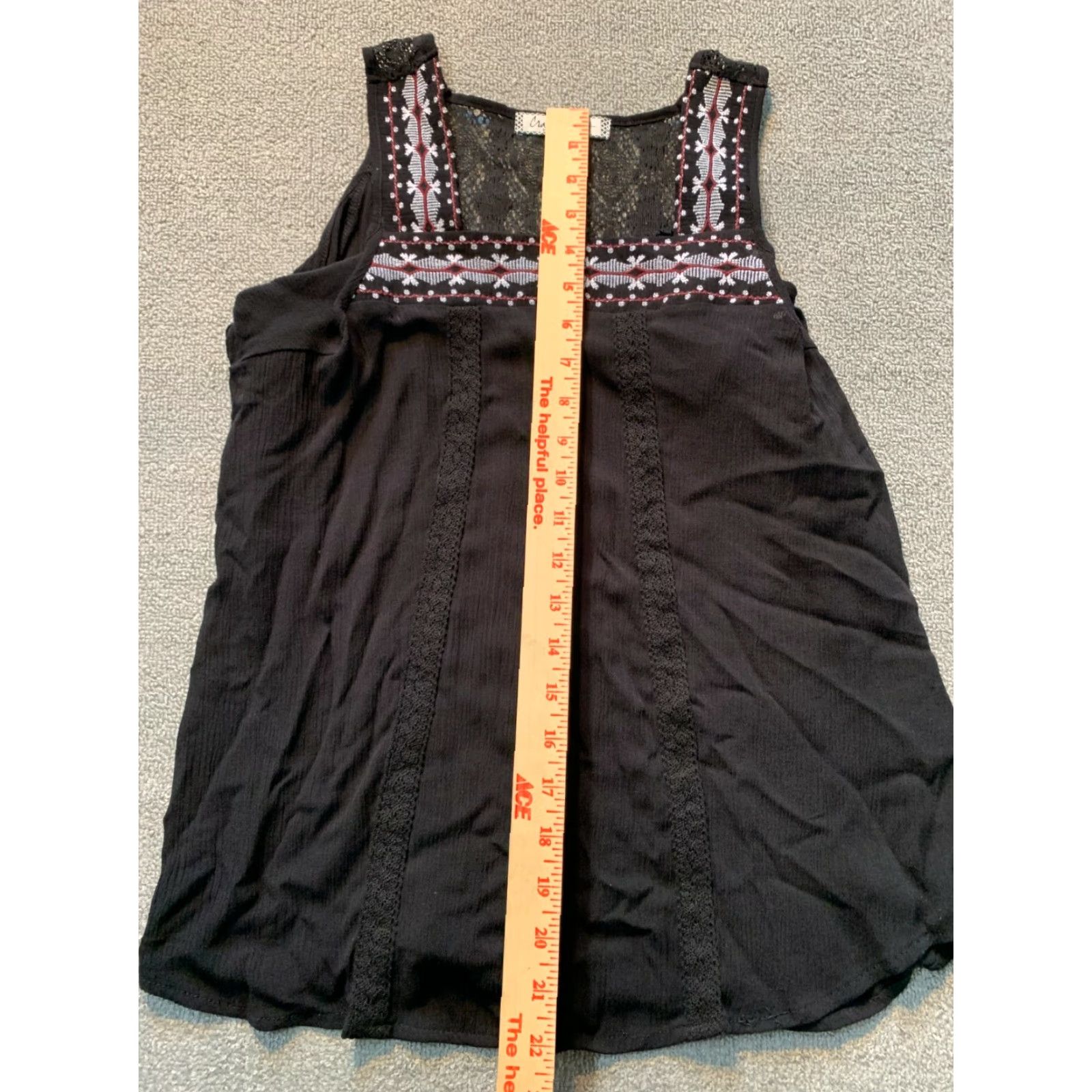Vintage Crave Shirt Womens XS Off the Shoulder Sleeveless Black Blouse Pullover Casual Regular Fit Size XS / US 0-2 / IT 36-38 - 4 Thumbnail