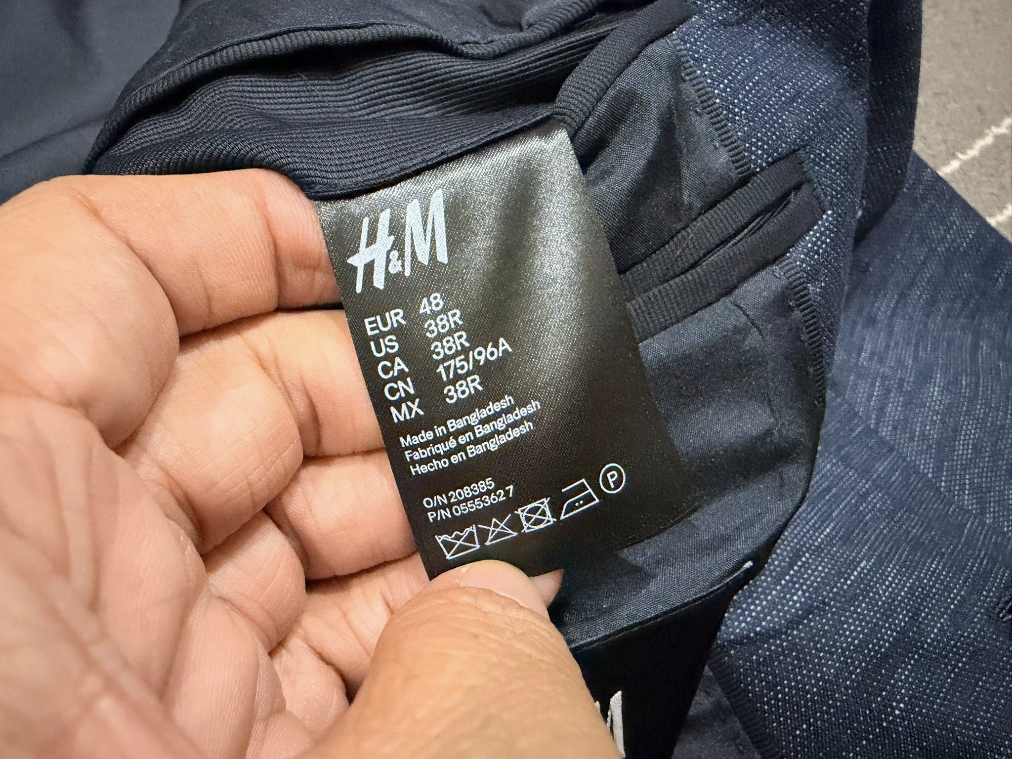 H&M H&M slim fit blazer man S 2229 Size 38R - 5 Thumbnail
