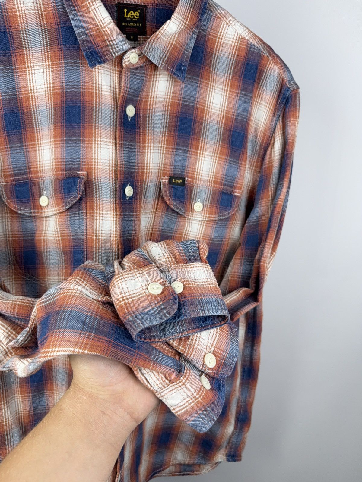 Lee Vintage 00s Retro Lee Cowboy Western Y2K Plaid pattern Size US M / EU 48-50 / 2 - 11 Thumbnail