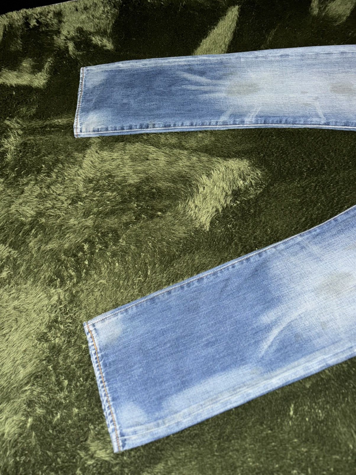 Levi's [W32/L32] 00s Levis 501 leather label washed denim pants Size US 32 / EU 48 - 7 Thumbnail