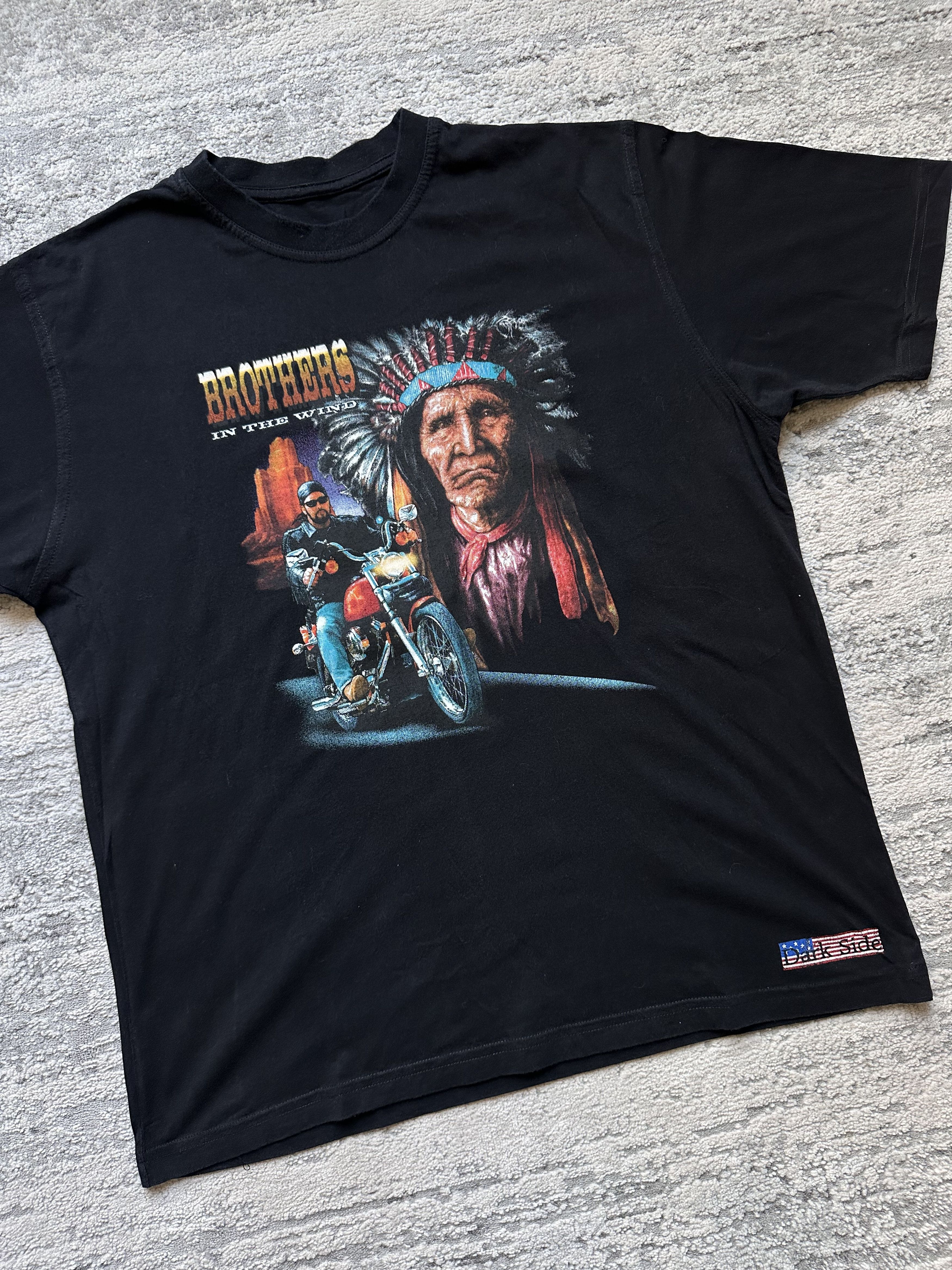 Vintage Harley Davidson Brothers in the wind vintage t shirt Size US L / EU 52-54 / 3 - 2 Thumbnail
