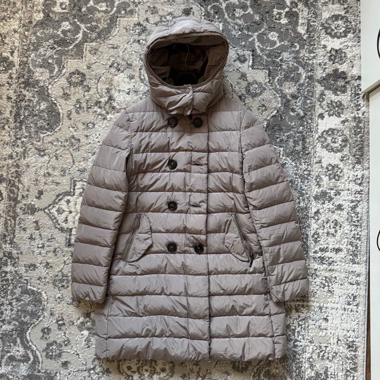 Moncler Moncler Guibboto Nylon Goose Down Cape Long Coat Jacket Size L / US 10 / IT 46 - 1 Thumbnail