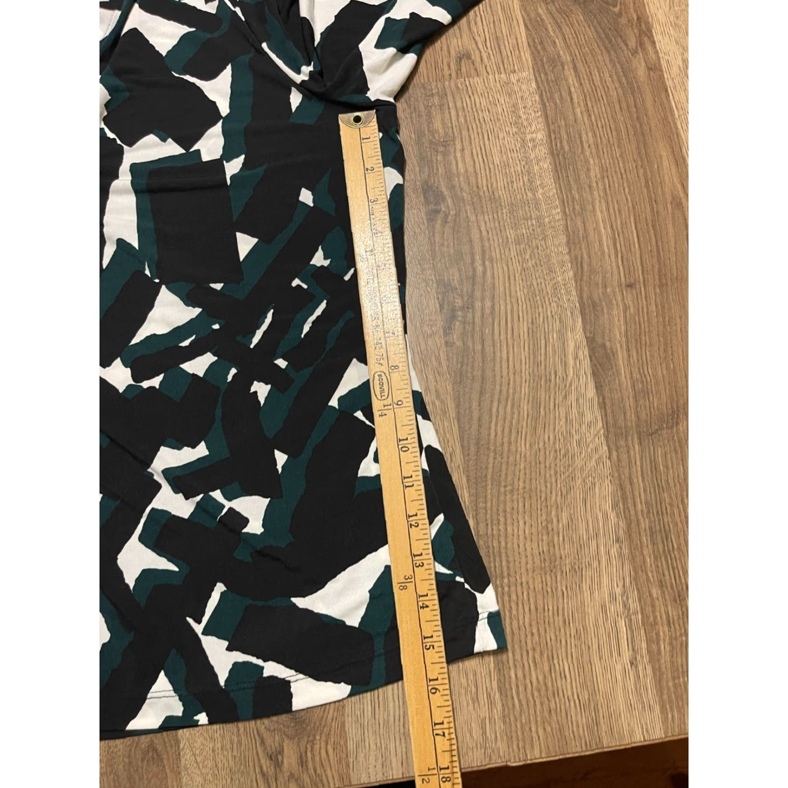 Calvin Klein Calvin Klein Collection Shirt Womens XL Button Up Black Green White Long Sleeve Casual Regular Modern Free Return Mens? Size XL / US 12-14 / IT 48-50 - 6 Thumbnail