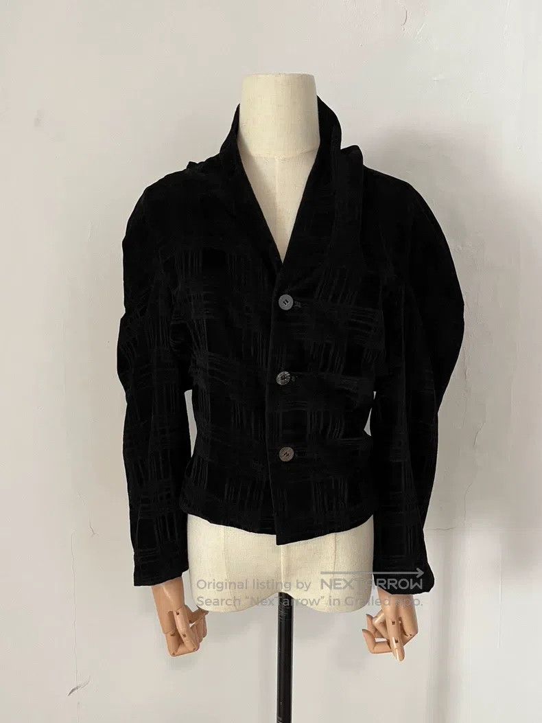 Comme des Garcons comme des garcons size S Velvet top, skirt, suit, black Size 22" - 5 Thumbnail
