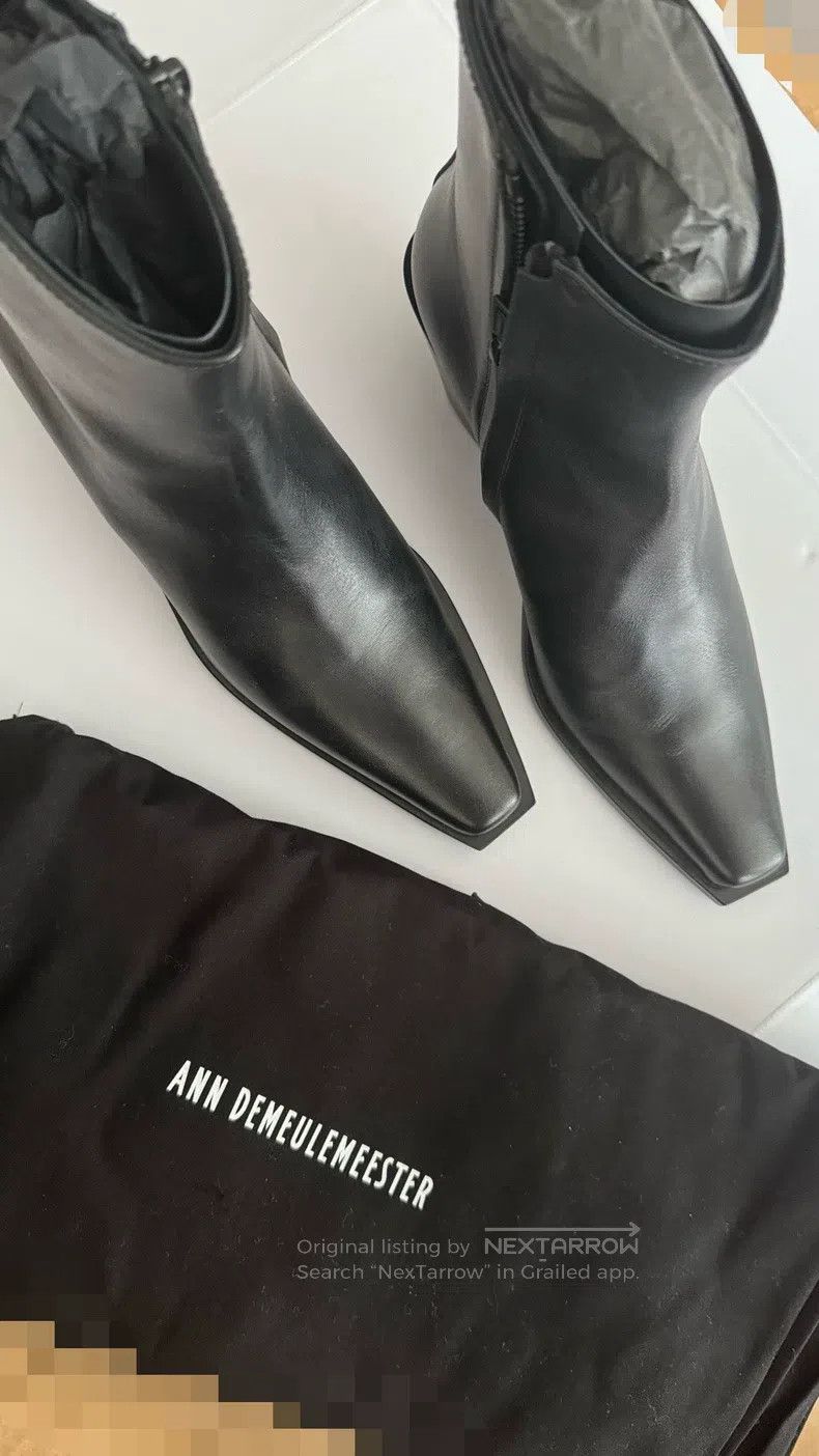 ANN DEMEULEMEESTER / ショートブーツ/36/BLK Ann Demeulemeester 36 booties
