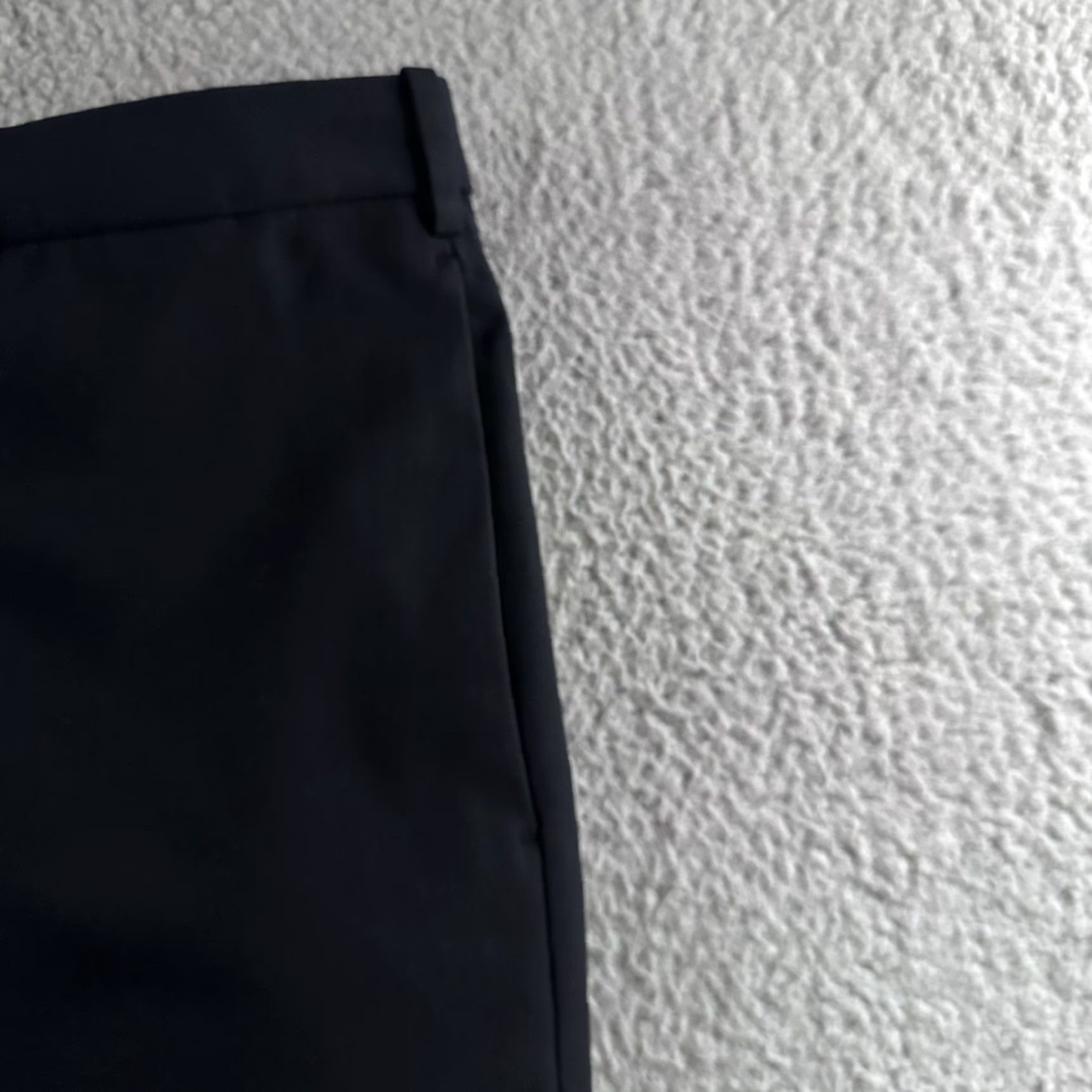 Uniqlo Mens Pants Blue Size XL Drawstring Stretch Polyester Blend Dress  Pants Tapered Front Flat Pockets
