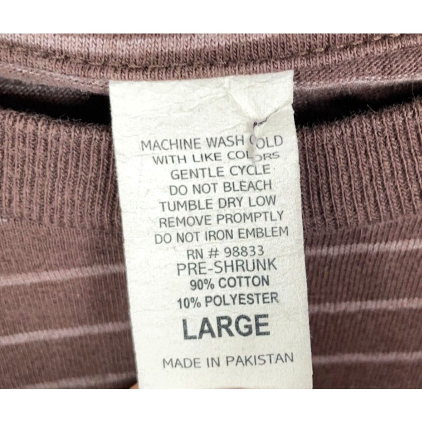 Vintage VINTAGE T-Shirt Men Brown Striped Pattern Y2K Skulls Eagle Print Adult Large Preshrunk Regular Fit Size US L / EU 52-54 / 3 - 3 Thumbnail