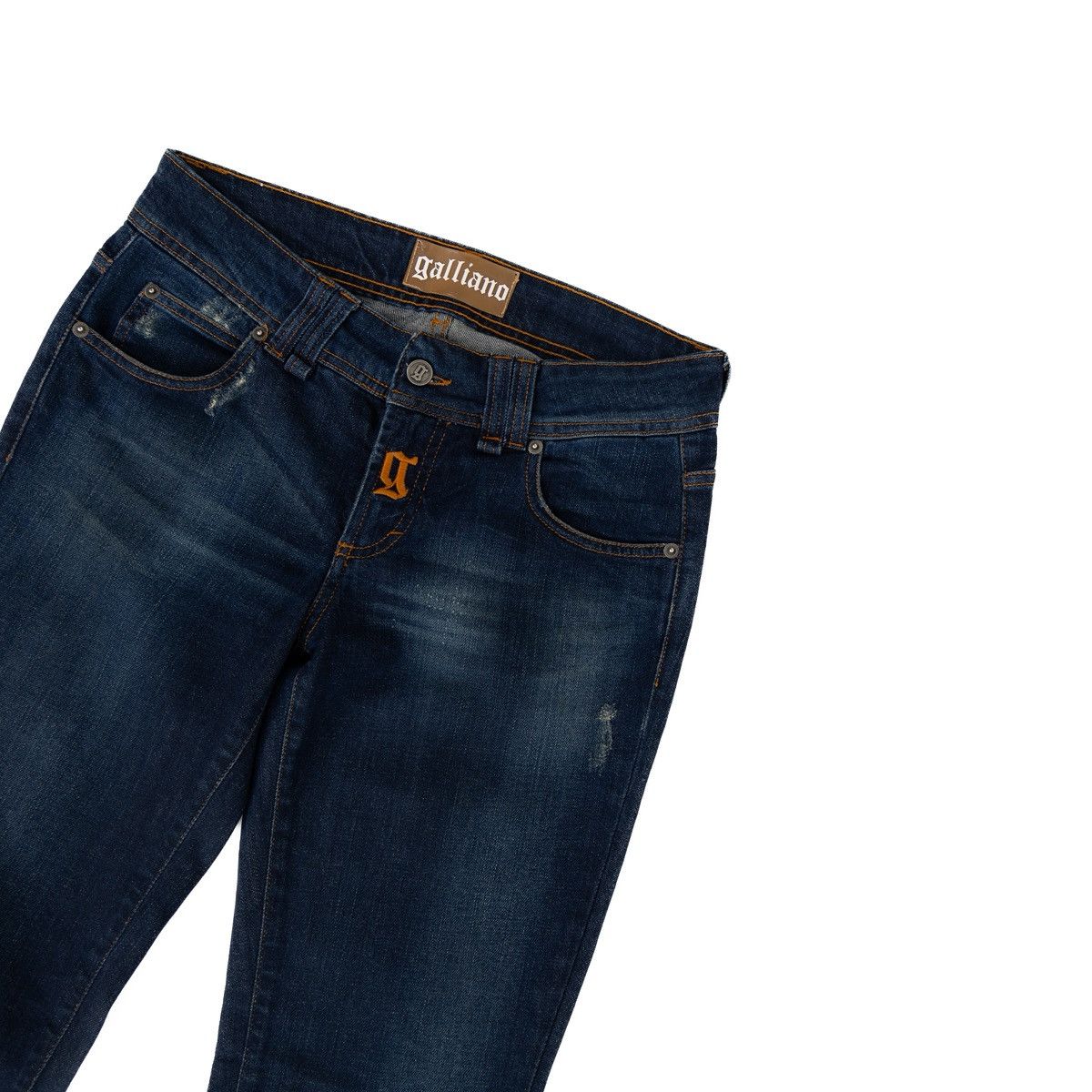 John Galliano John Galliano Womens Bootcut Jeans Dark Wash Italia Denim Size 28" / US 6 / IT 42 - 3 Thumbnail