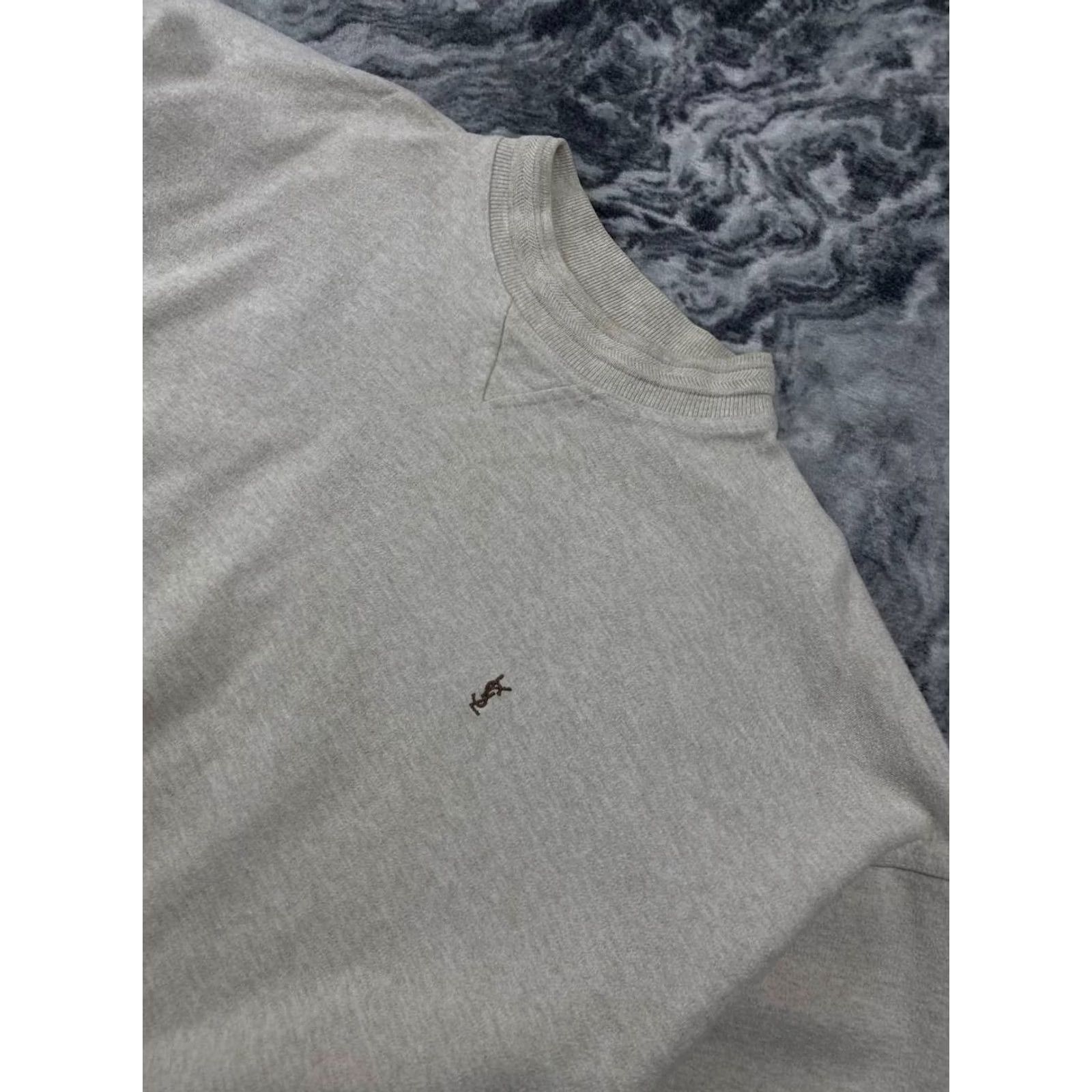 Vintage VINTAGE Yves Saint Laurent Sweatshirt YSL Men 2XL Beige Crew Neck Logo Pullover Sweatshirt Mens Size US XXL / EU 58 / 5 - 7 Thumbnail