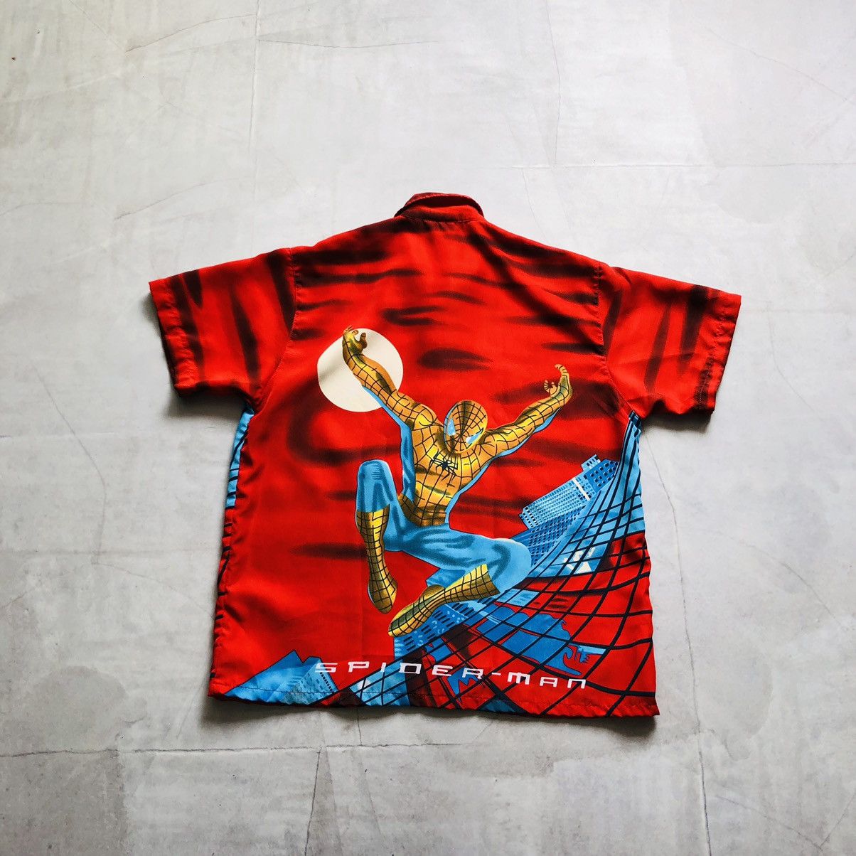 Band Tees × Marvel Comics × Vintage VintageY2K Aloha Wear Spider Man Shirt Summer American Hype Size US S / EU 44-46 / 1 - 2 Thumbnail