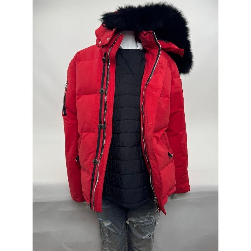 Moose Knuckles Men's Moose Knuckles Red Puffer Down Jacket Size XL Size US XL / EU 56 / 4 - 13 Thumbnail
