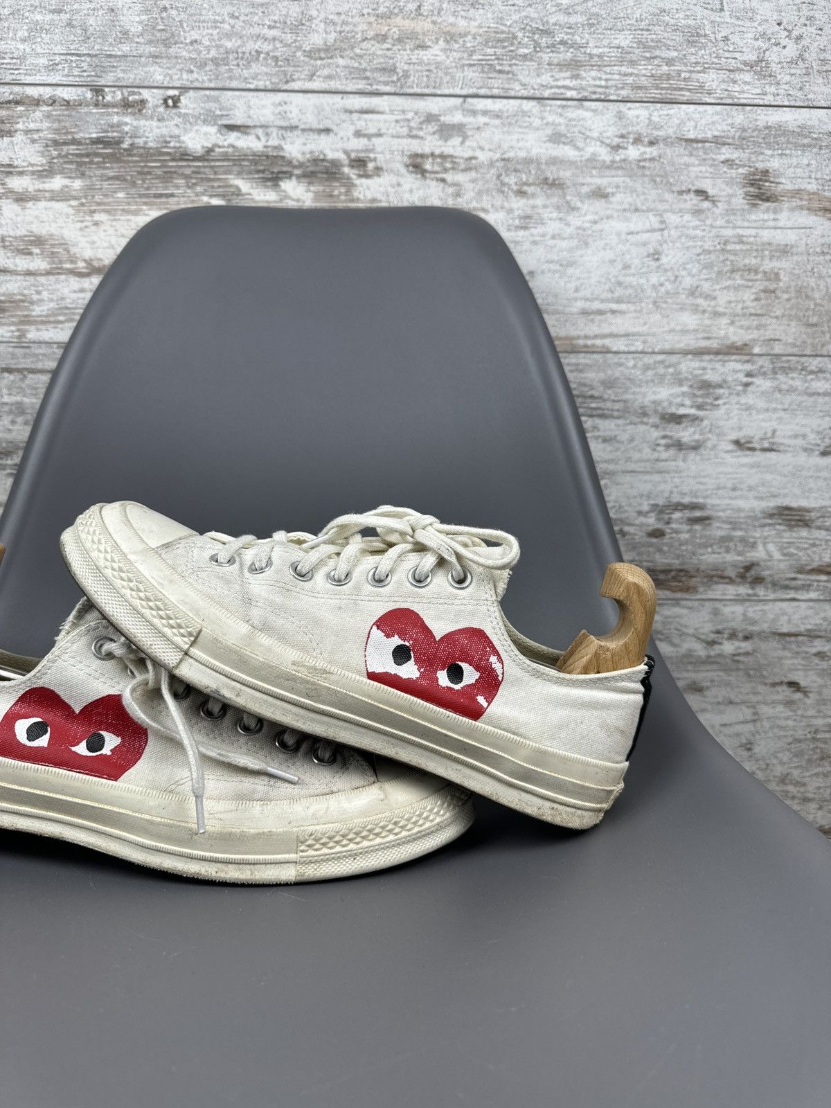 Comme des Garcons × Comme des Garcons PLAY × Converse Converse Chuck Taylor All-Star 70s Hi Comme des Garcons Play Size US 9 / EU 42 - 3 Thumbnail