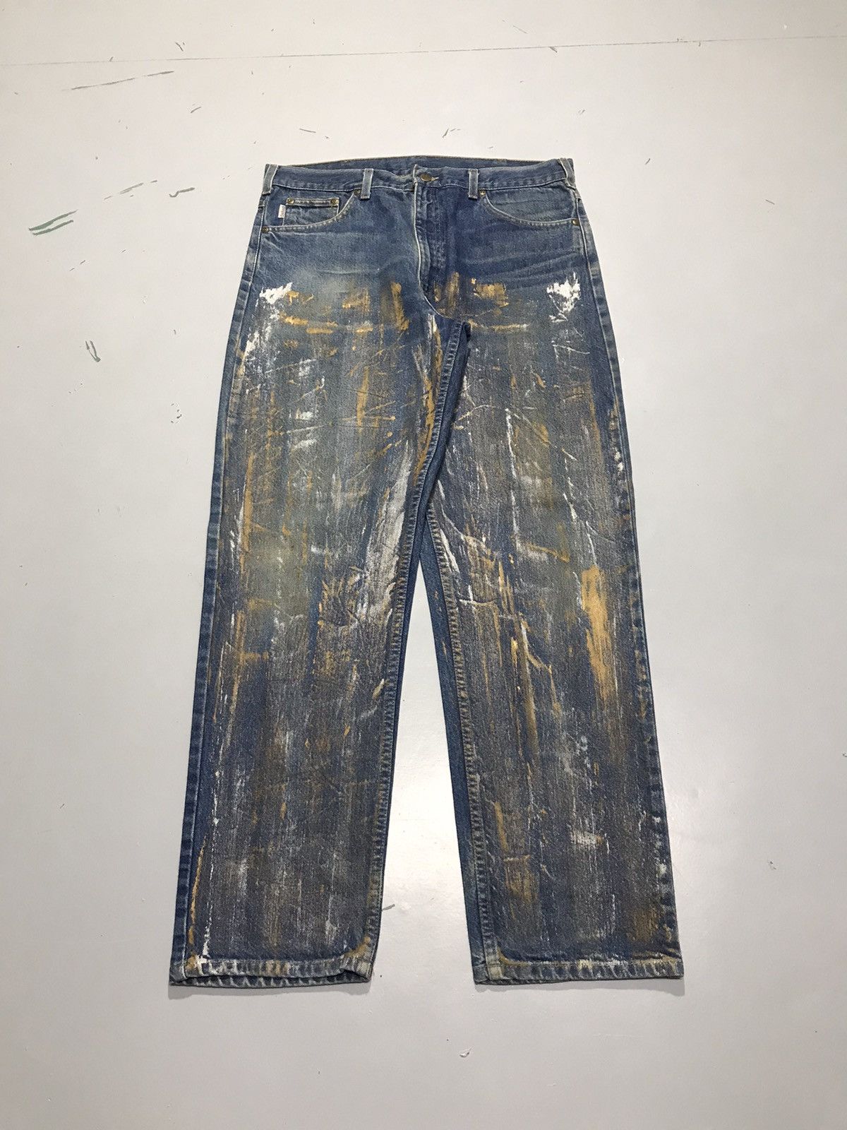 Carhartt Vintage carhartt B14 DST painted denim Size US 36 / EU 52 - 1 Thumbnail