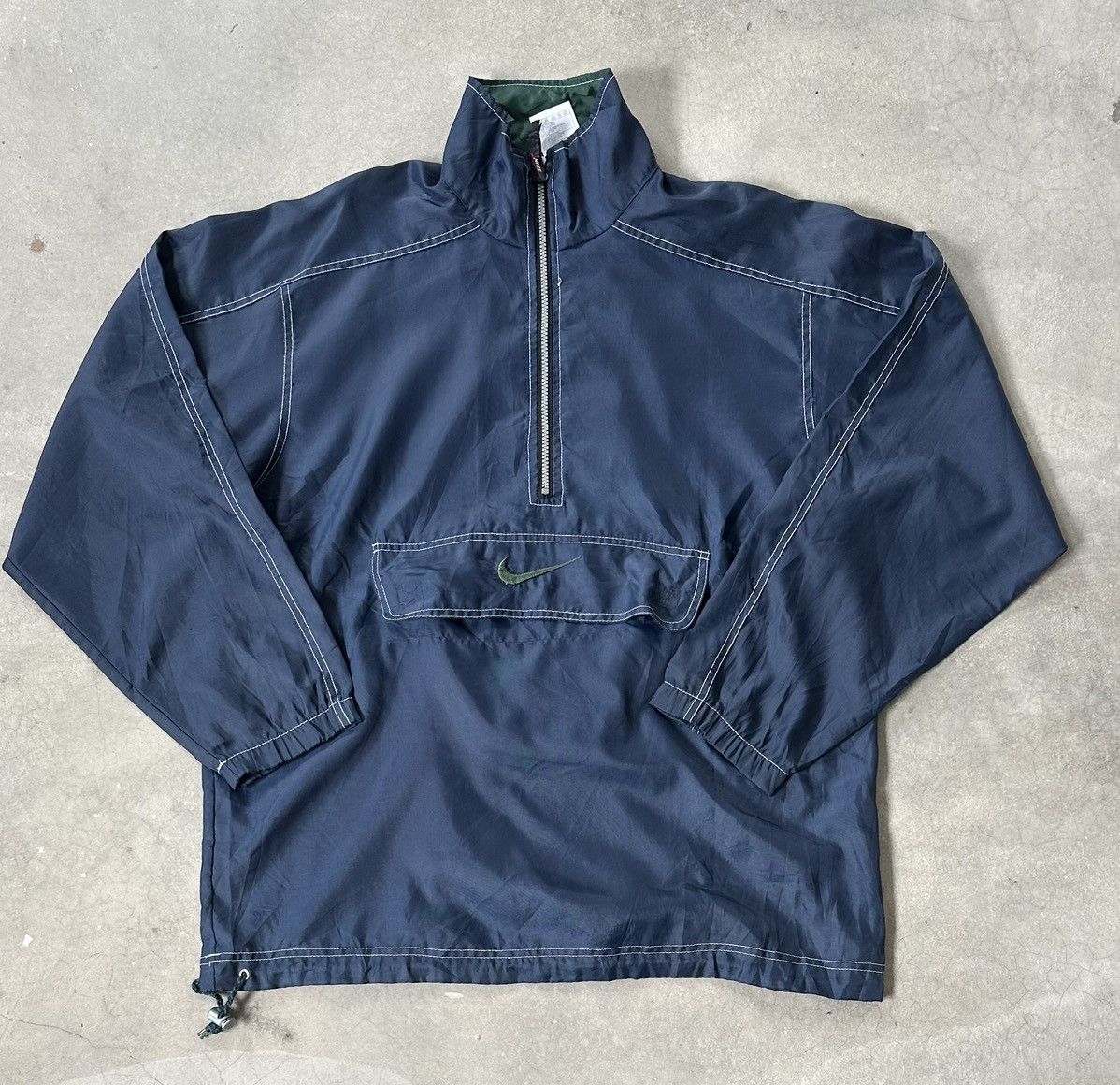 Nike VINTAGE NIKE ANORAK CENTRE SWOOSH WINDBREAKER Size US XL / EU 56 / 4 - 1 Thumbnail